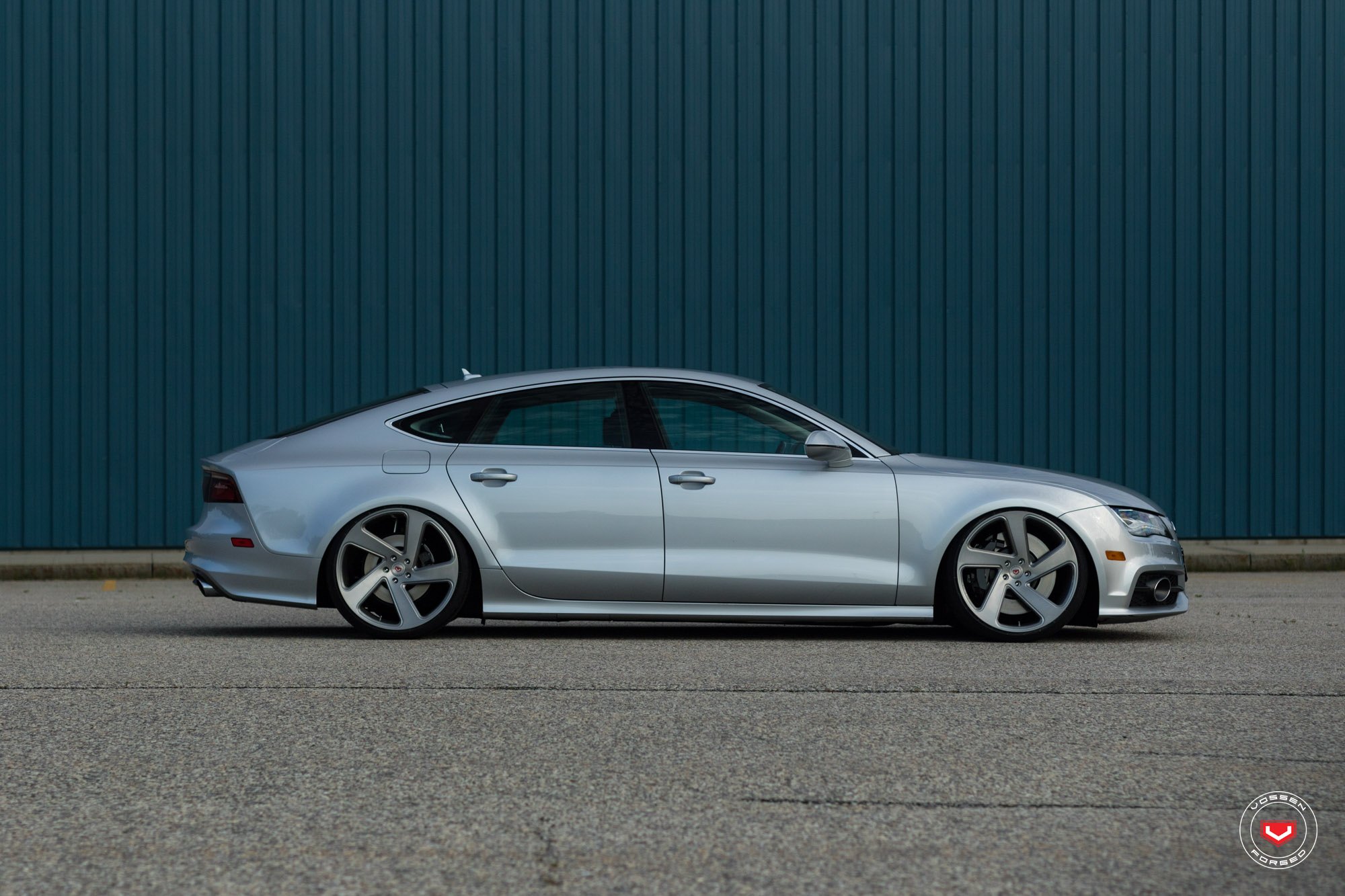 Forged Vossen Wheels on Gray Audi A7 - Photo by Vossen