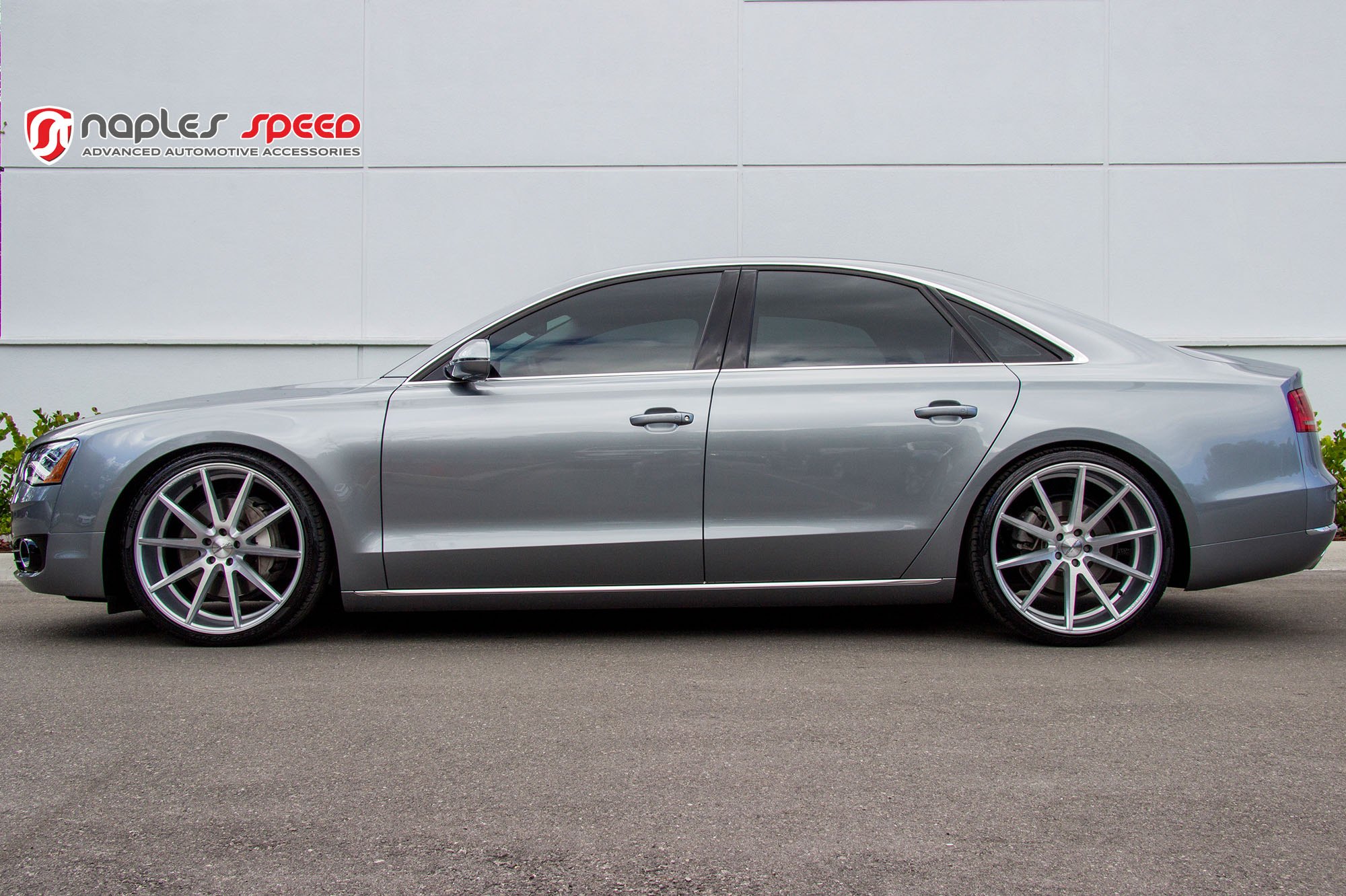 Custom Audi A8 with Chrome Accents - Photo by Vossen