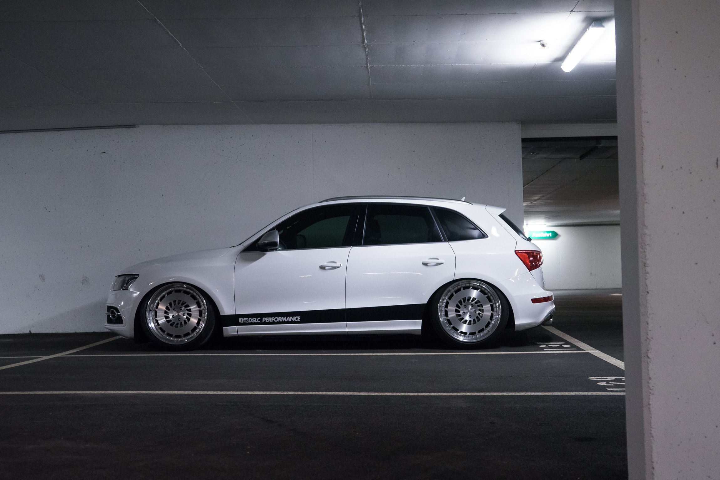 Custom White Audi Q5 with Chrome Rotiform Wheels - Photo by Rotiform