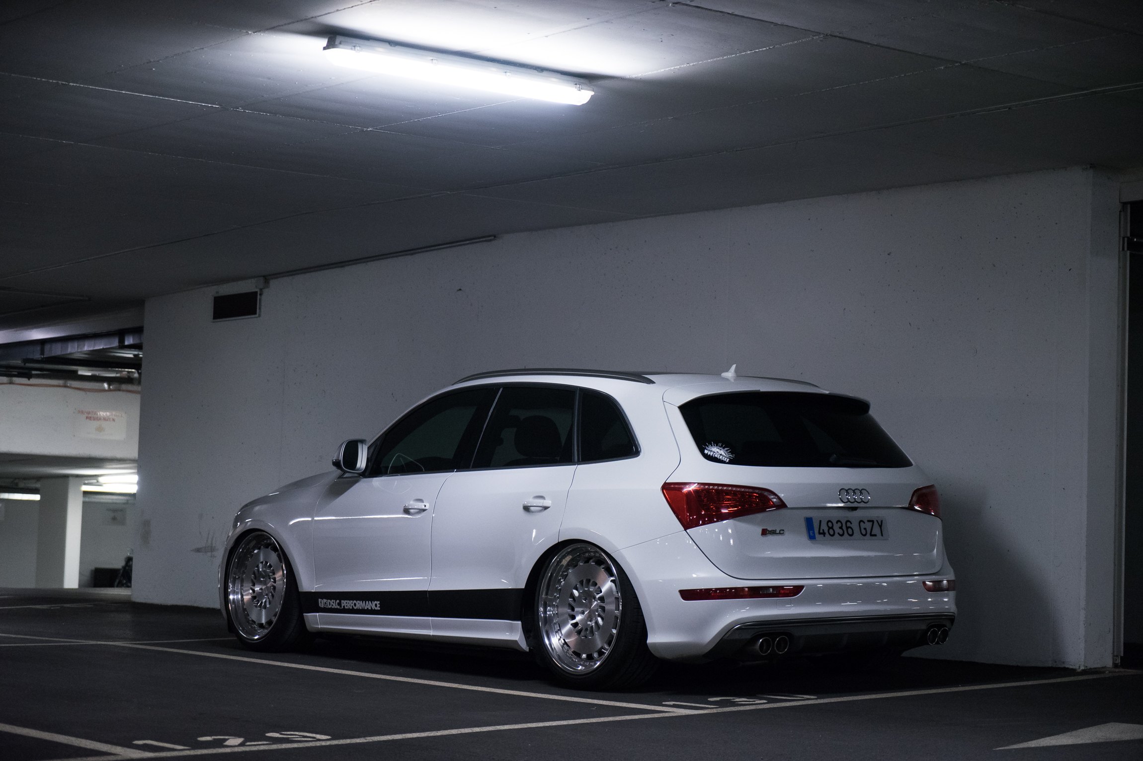 Custom White Audi Q5 with Red LED Taillights - Photo by Rotiform