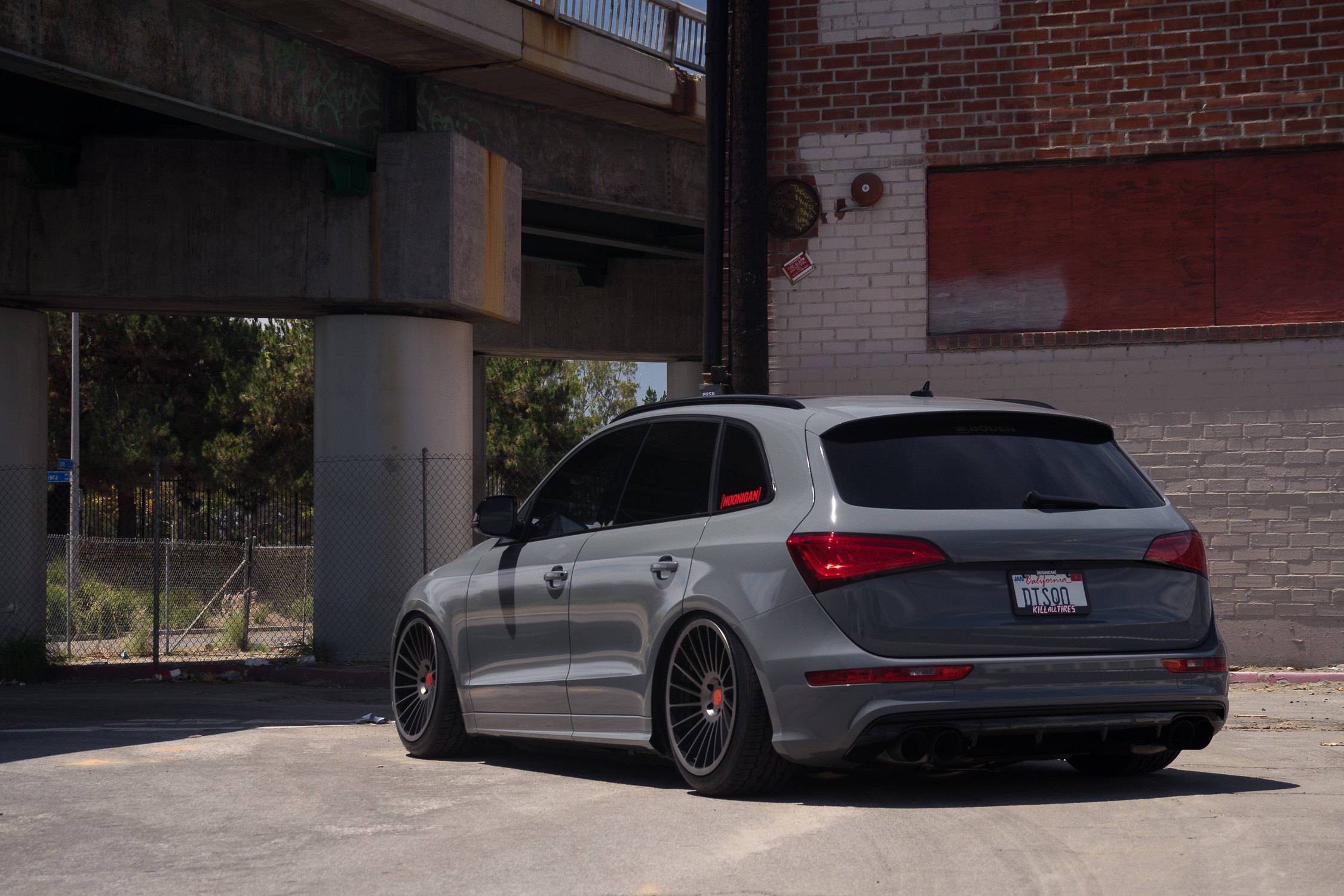 Gray Audi Q5 with Aftermarket Rear Diffuser - Photo by Rotiform