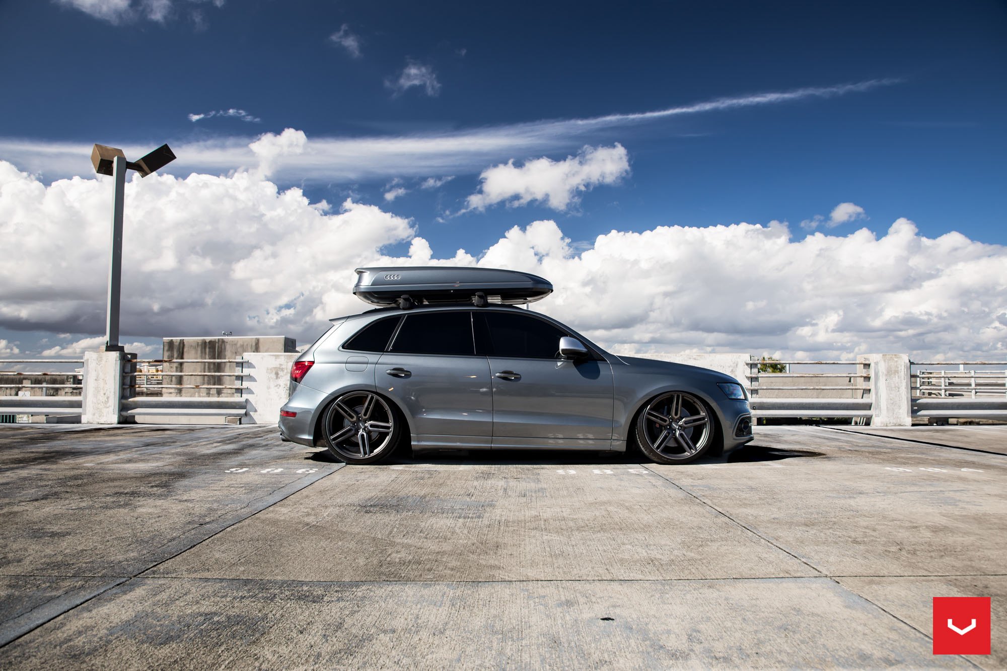 Gray Audi Q5 with Gunmetal Vossen Rims - Photo by Vossen