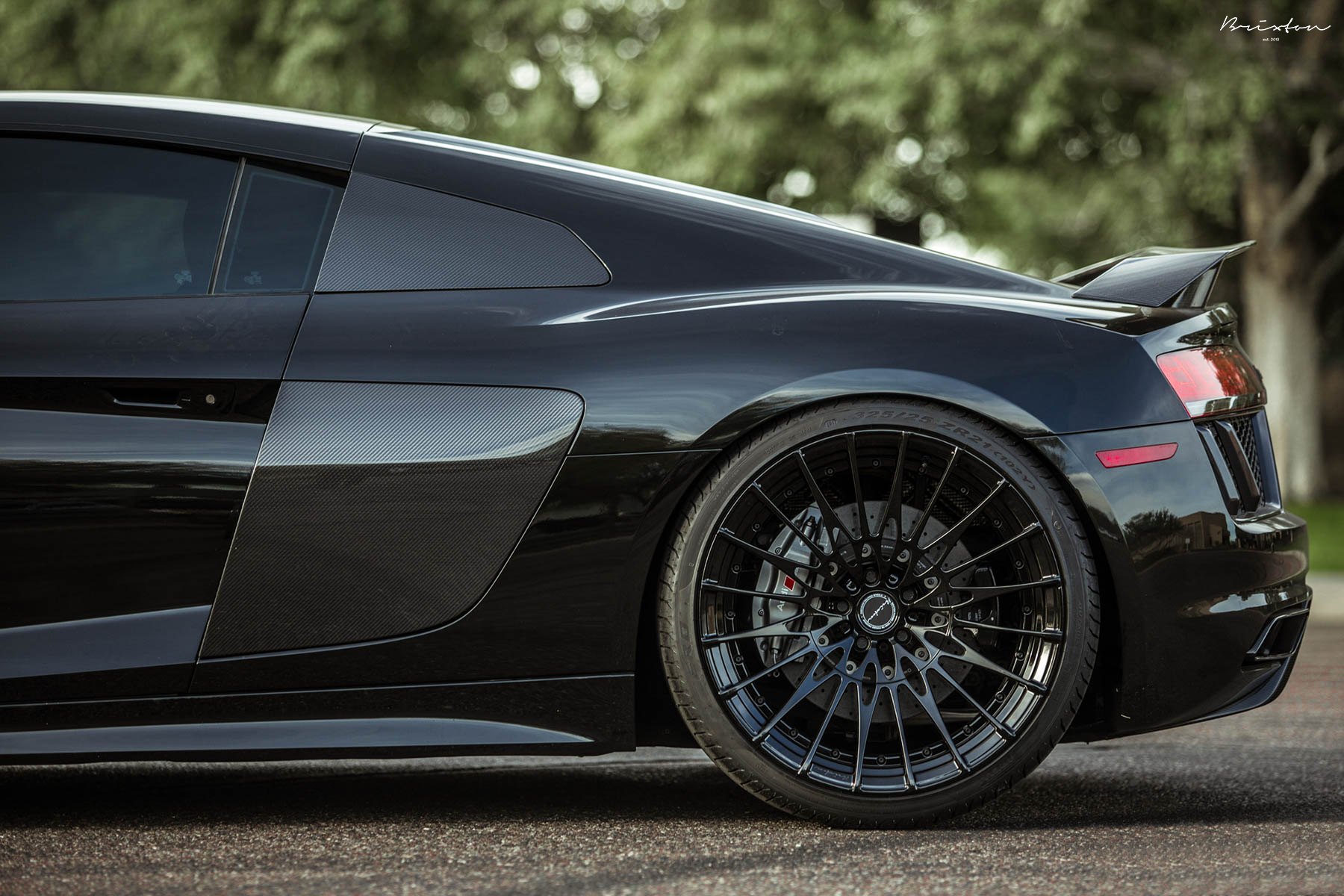 Black Audi R8 with Brixton Forged Wheels - Photo by Brixton Forged Wheels