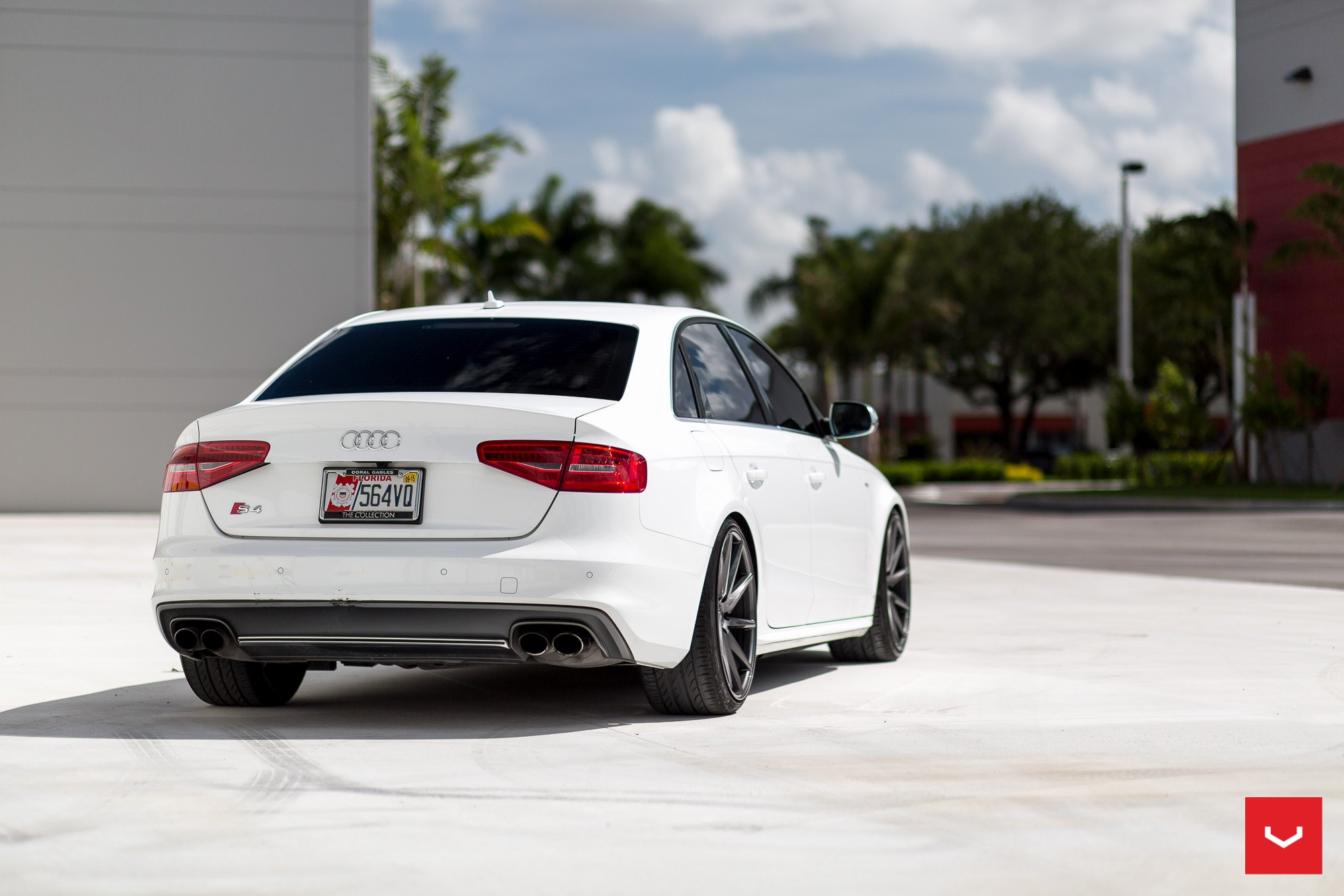 Audi S4 with Aftermarket Red LED Taillights - Photo by Vossen