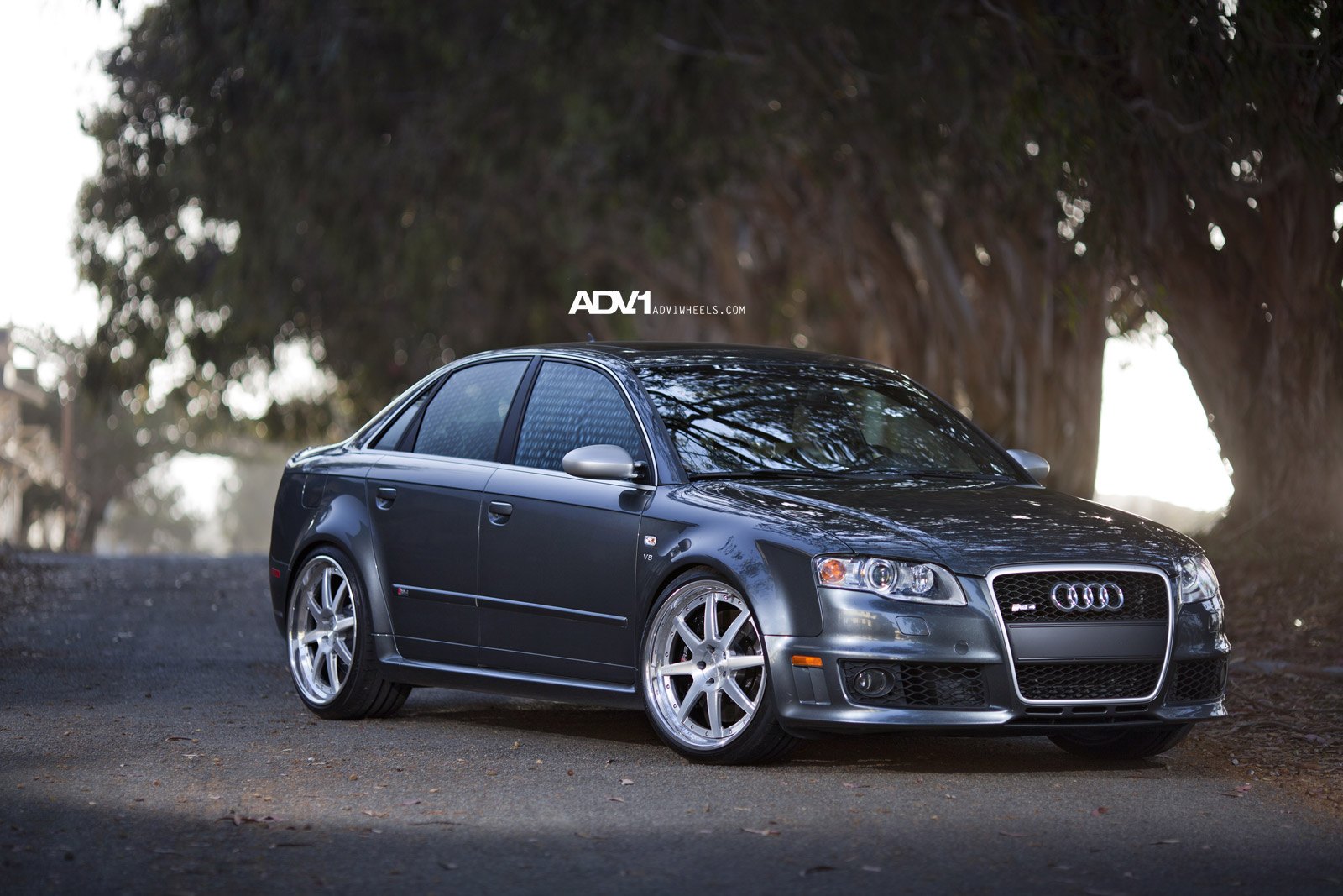 ADV08 Concave Wheels on Gray Audi RS4 - Photo by ADV.1