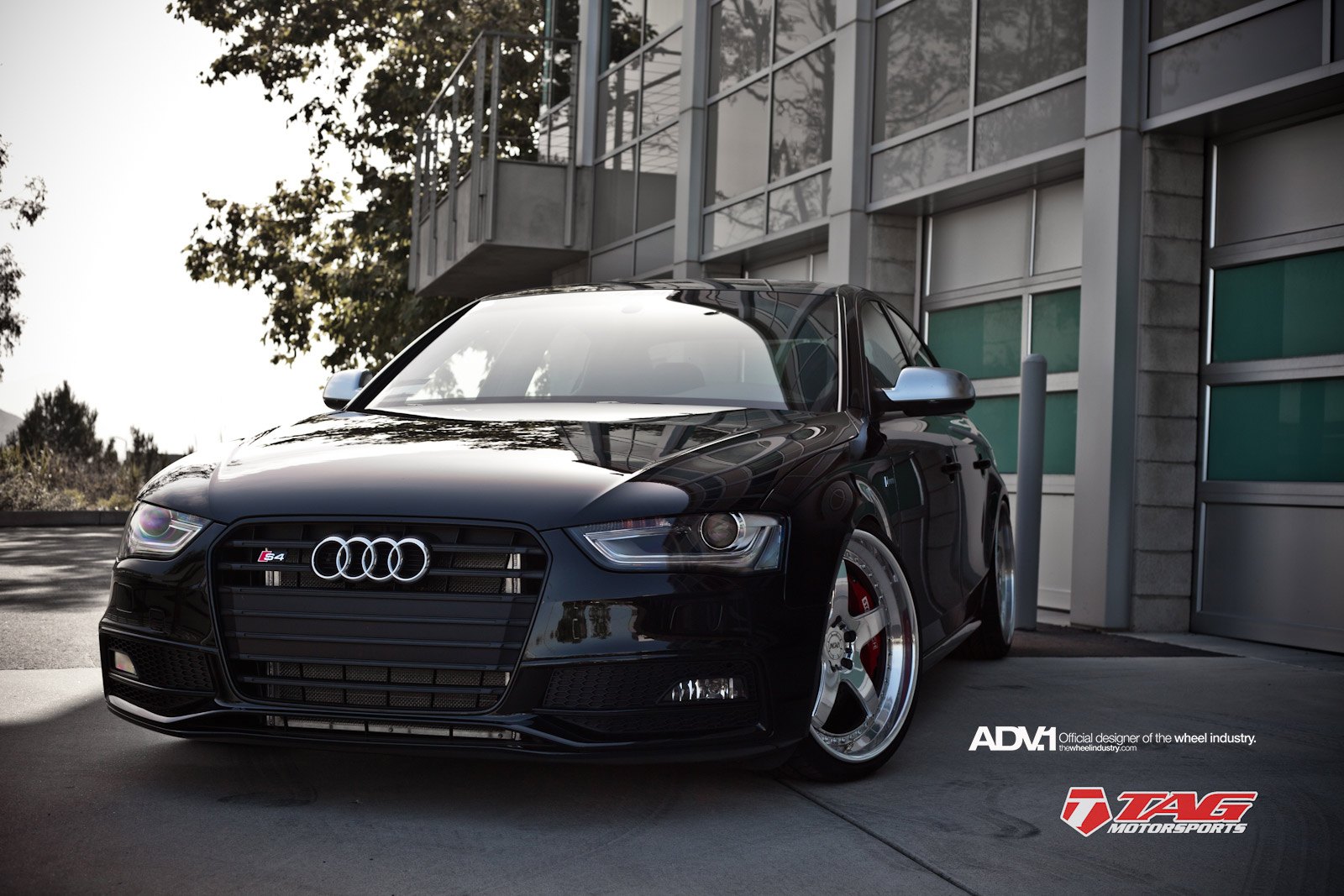Black Audi S4 with Dark Smoke Headlights - Photo by ADV.1