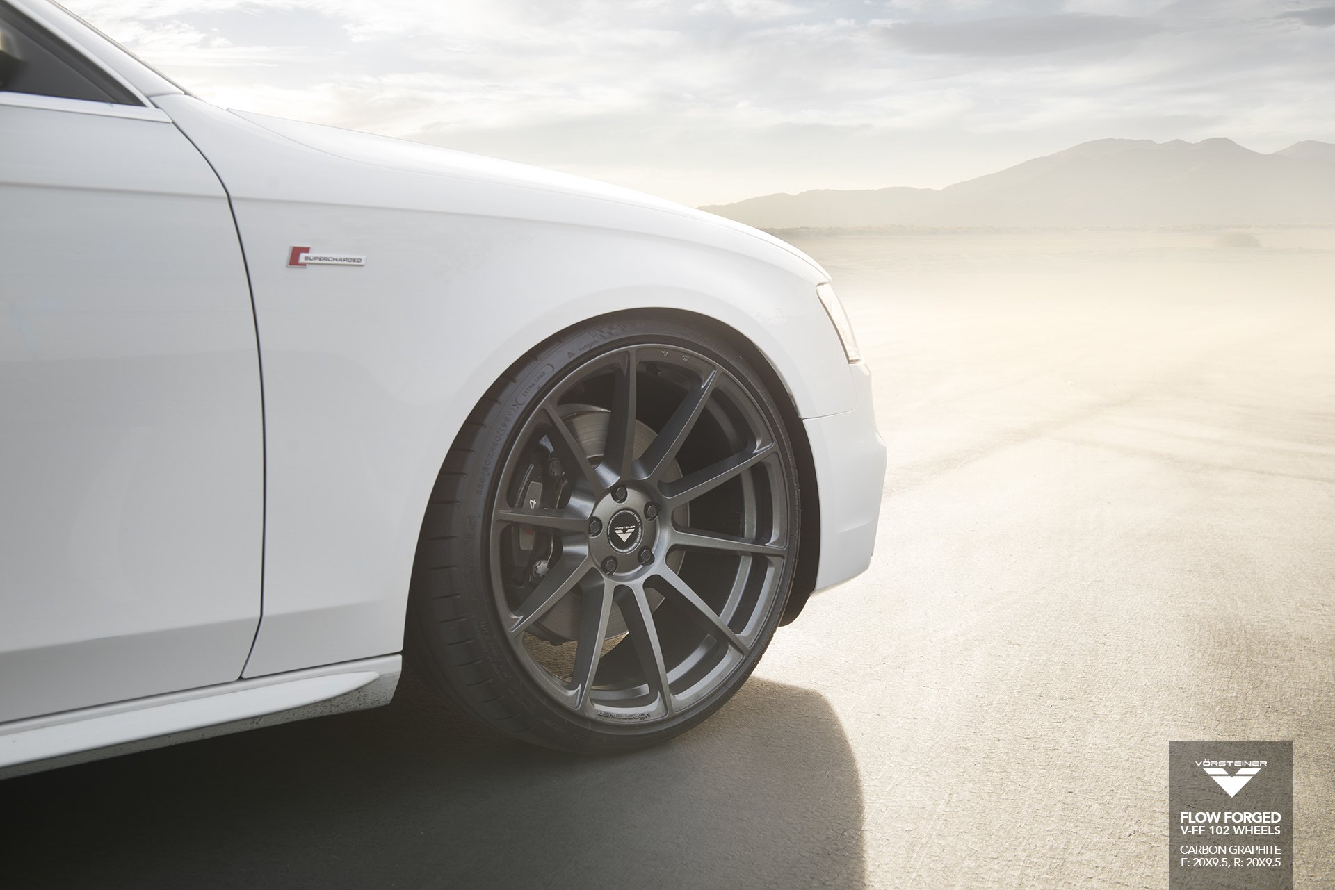 White Audi S4 with V-FF Vorsteiner Wheels - Photo by Vorstiner