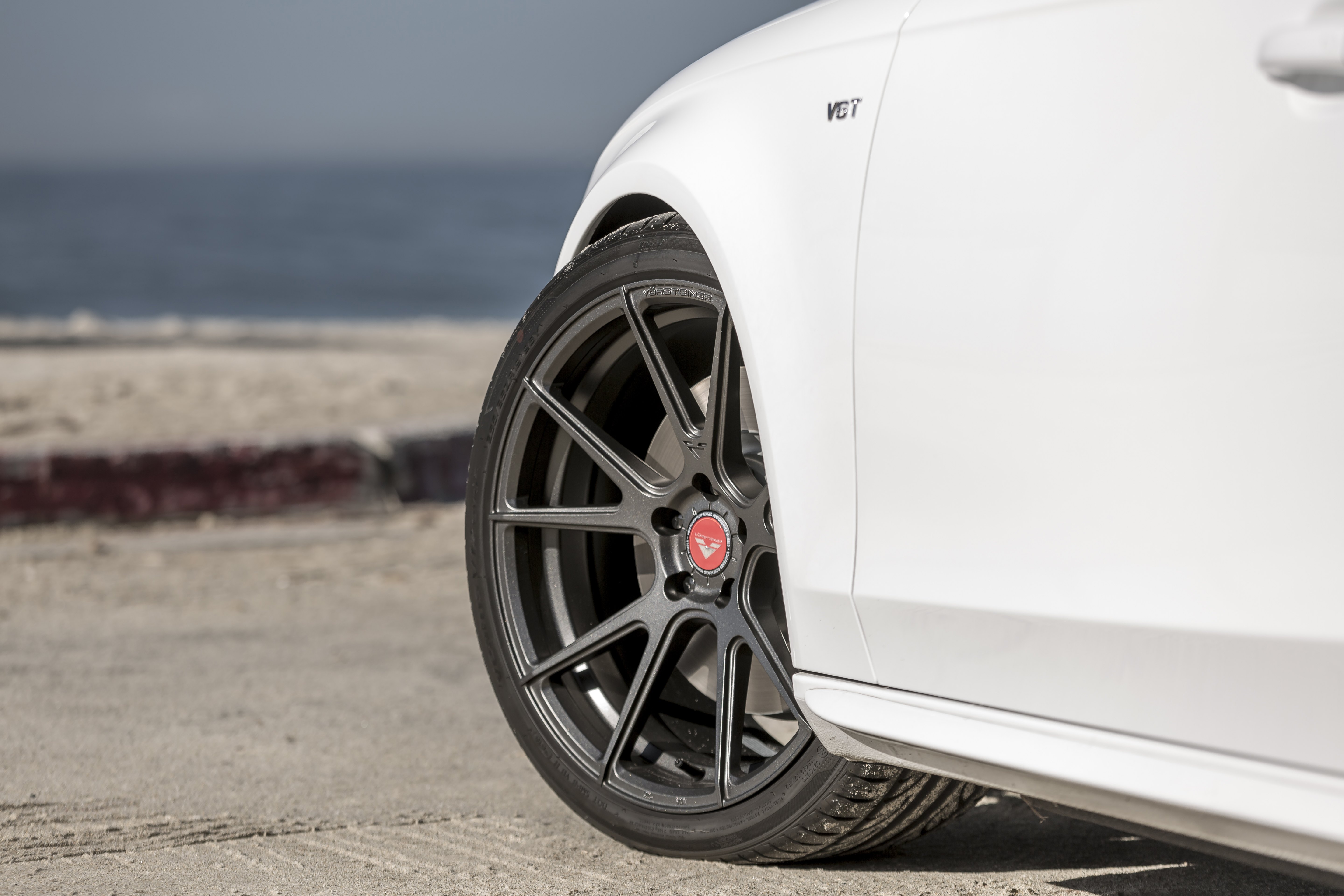 Mercury Graphite Vorsteiner Wheels on White Audi S4 - Photo by Vorstiner