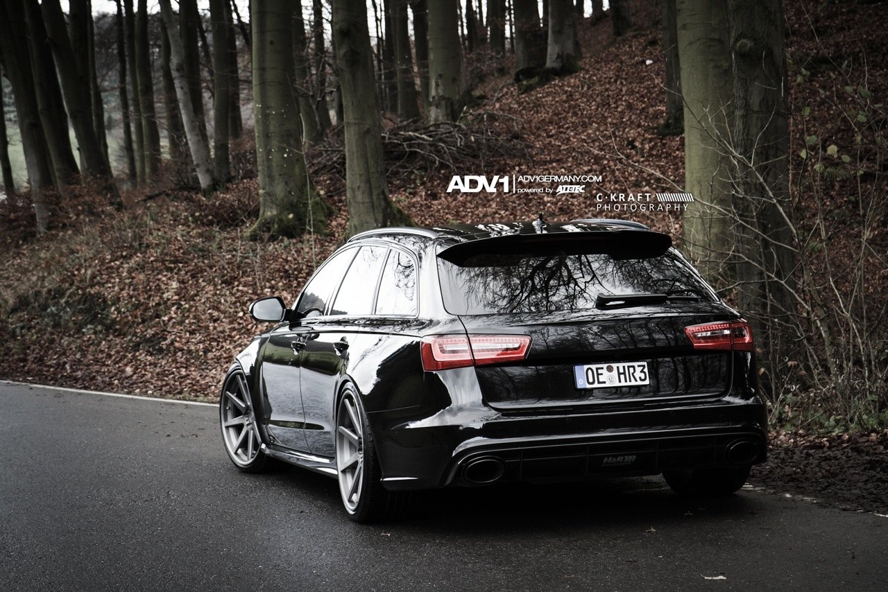 Black Audi S6 with Red LED Taillights - Photo by ADV.1