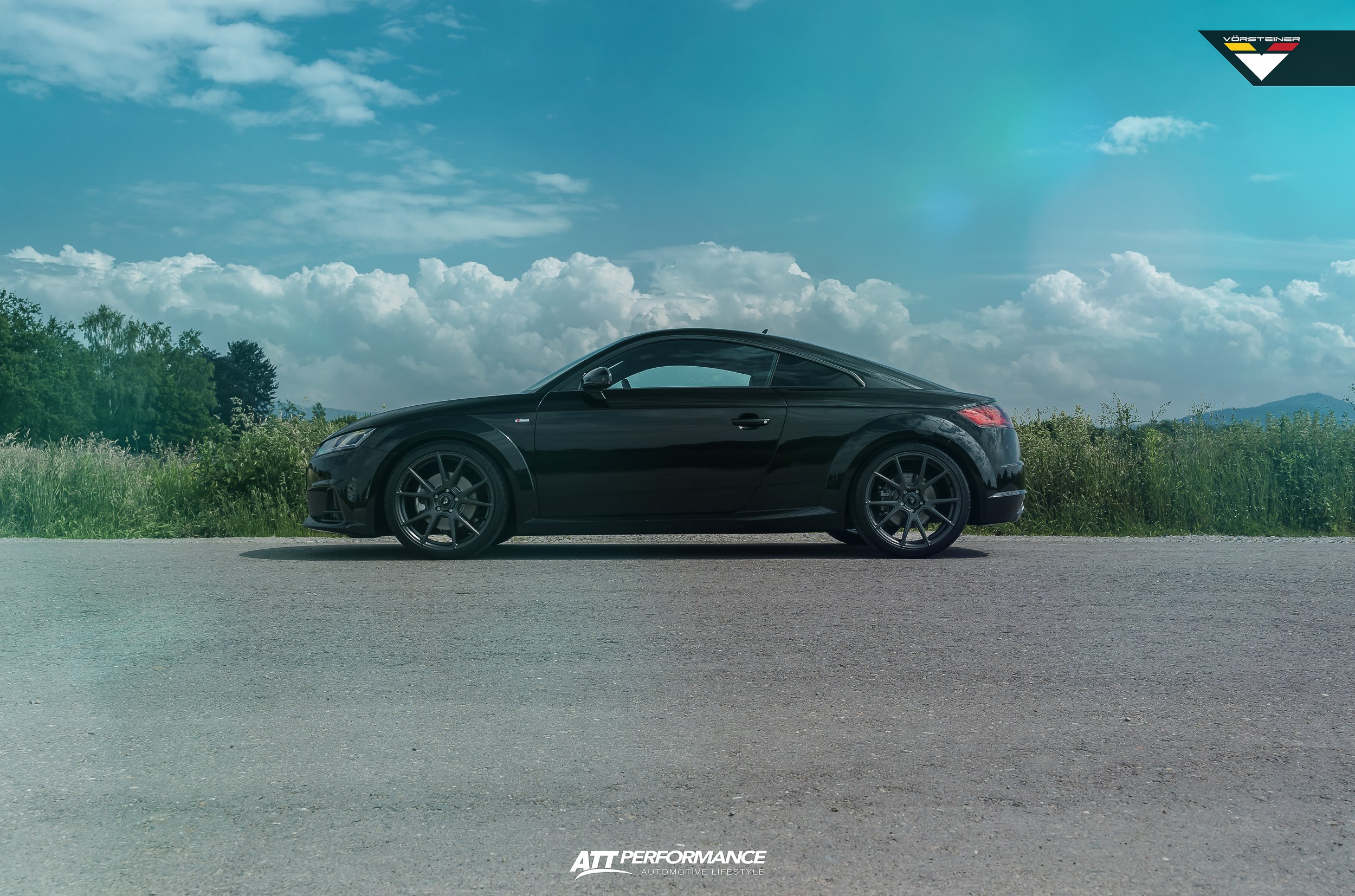 Black Audi TT with Custom Vorsteiner Wheels - Photo by Vorstiner