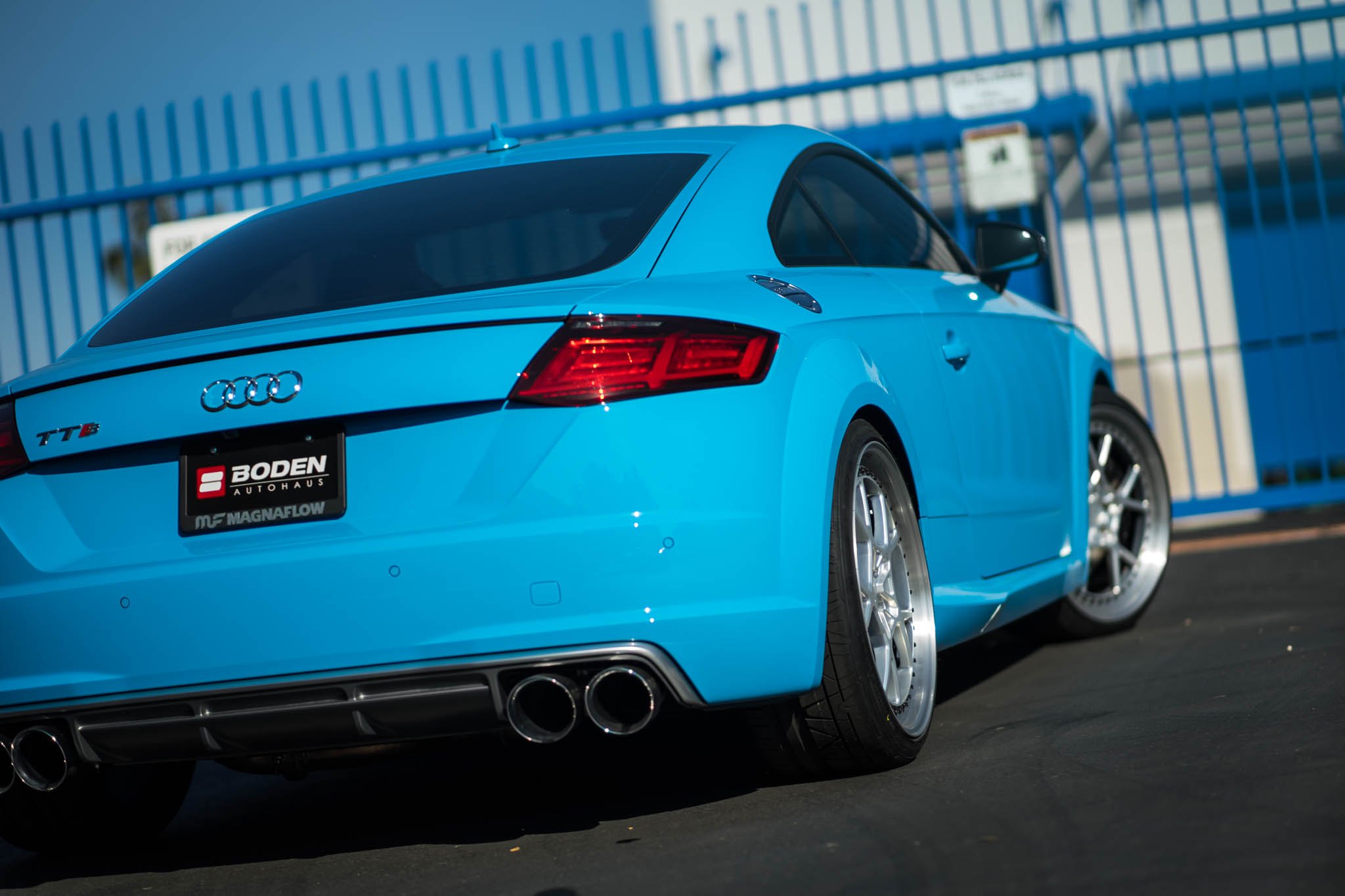 Blue Audi TT with Custom Rear Diffuser - Photo by Boden Autohaus