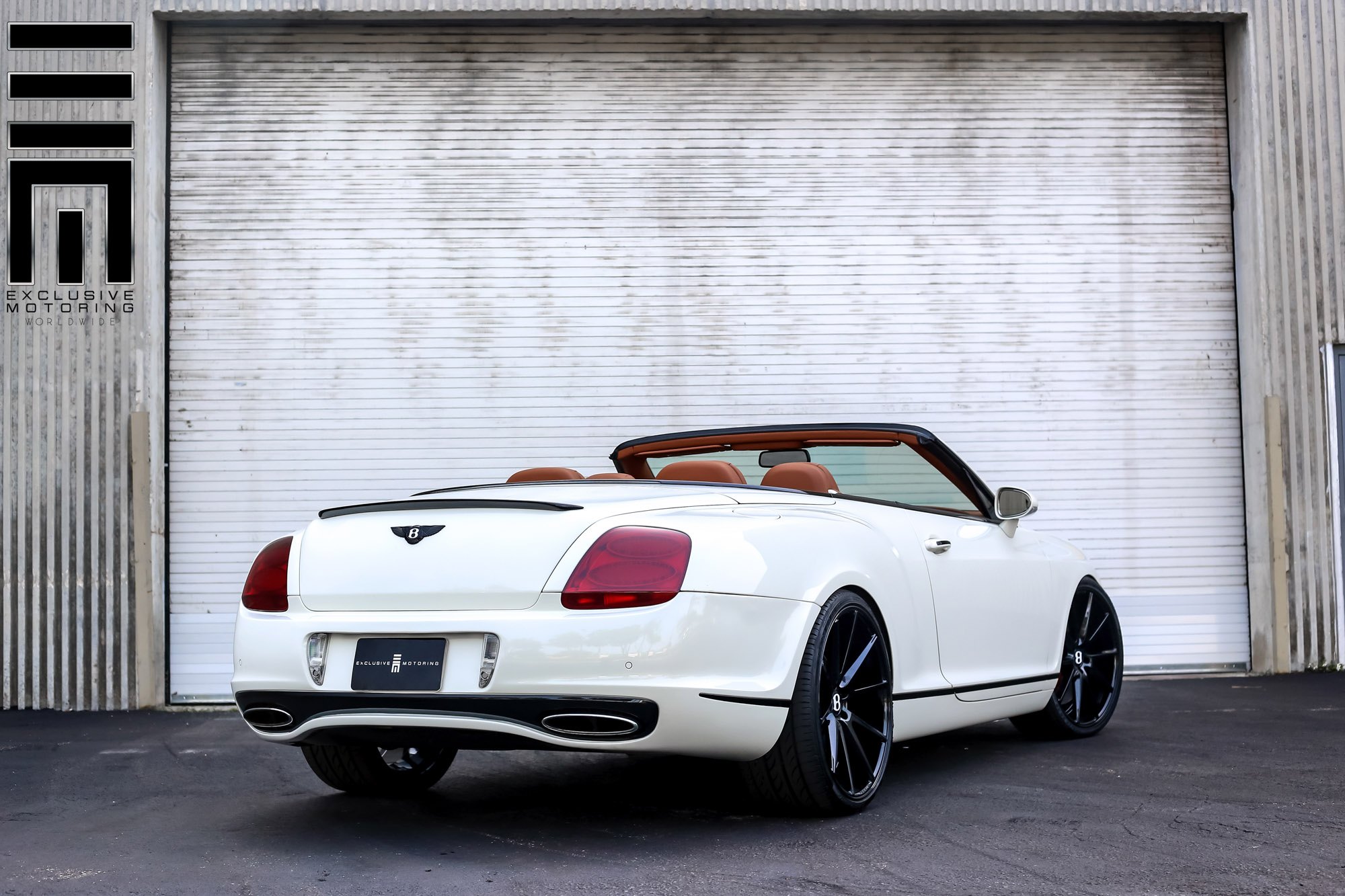 White Bentley Continental GT with Aftermarket Rear Bumper Cover - Photo by Vossen
