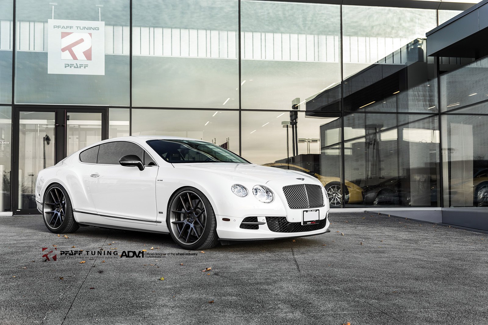 White Bentley Continental with Chrome Grille - Photo by ADV.1