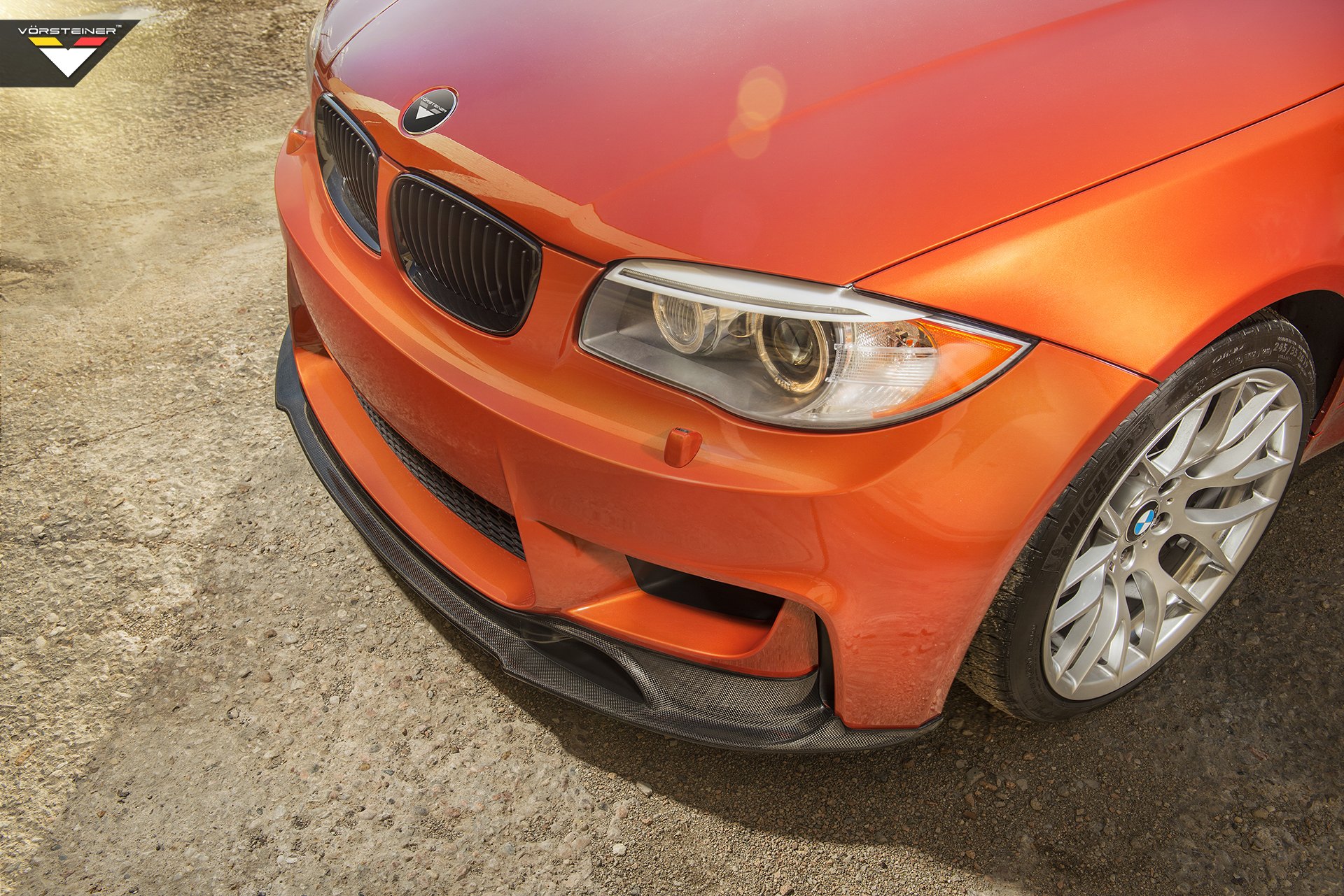 Orange BMW 1-Series with Vorsteiner Wheels - Photo by Vorstiner