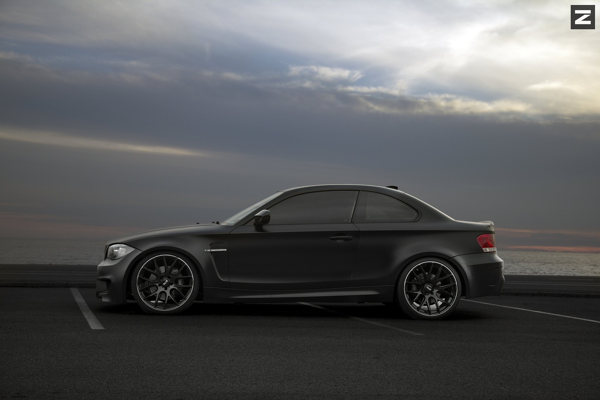 Black BMW 1-Series with Custom Forged Zito Rims - Photo by Zito Wheels