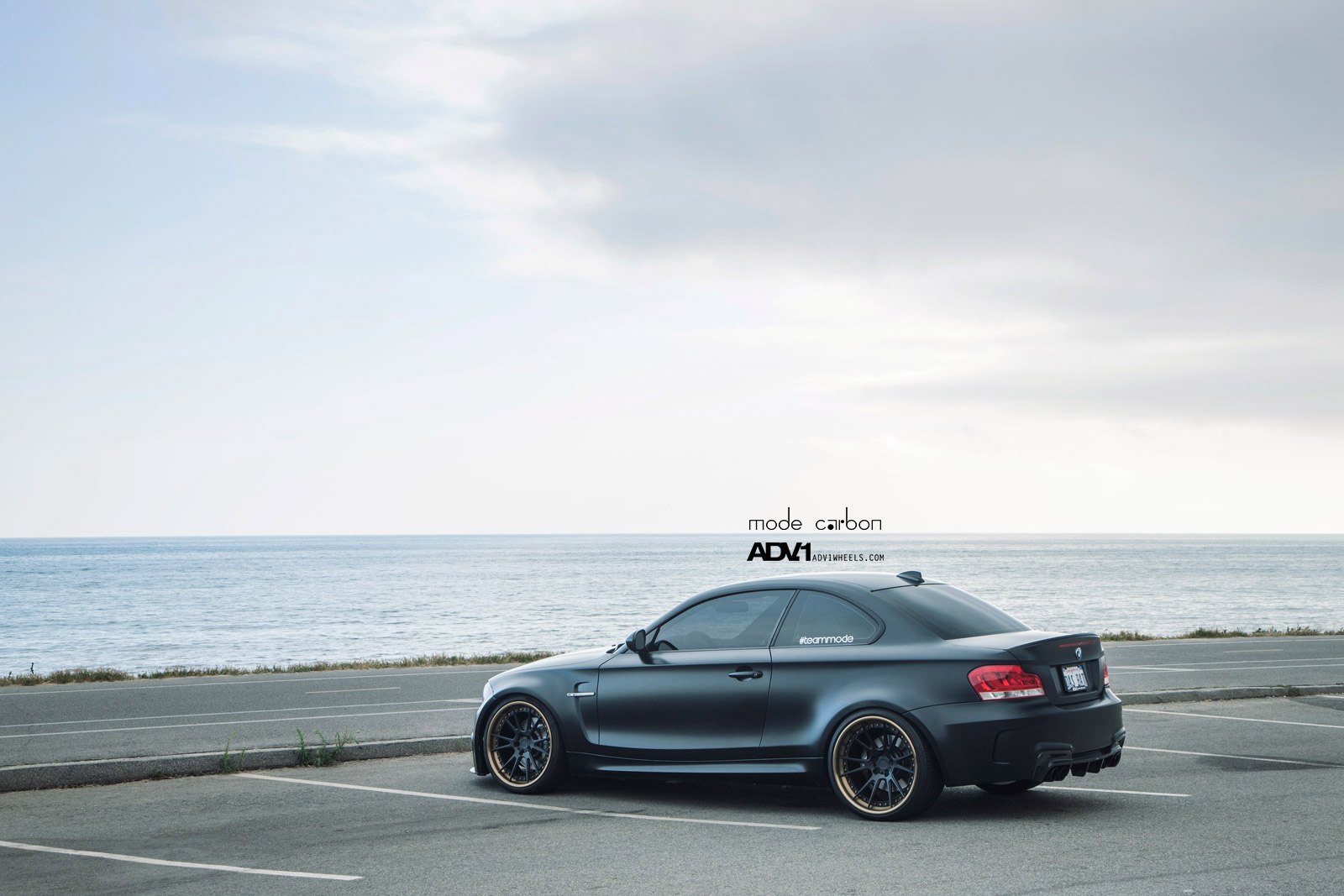 ADV1 Custom Rims on Black Matte BMW 1-Series - Photo by ADV.1