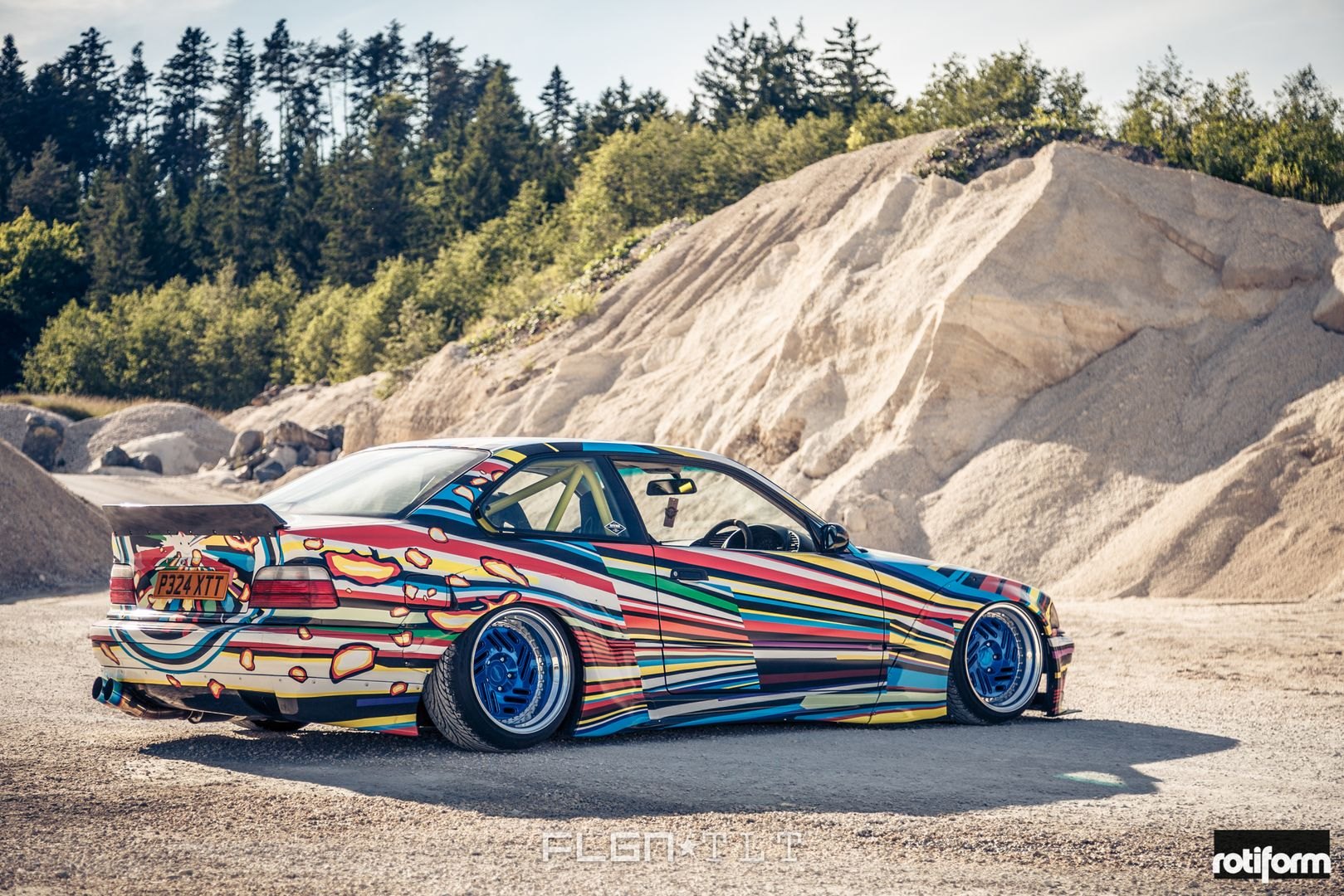Custom Painted BMW 3-Series Rear Lip Spoiler - Photo by Rotiform