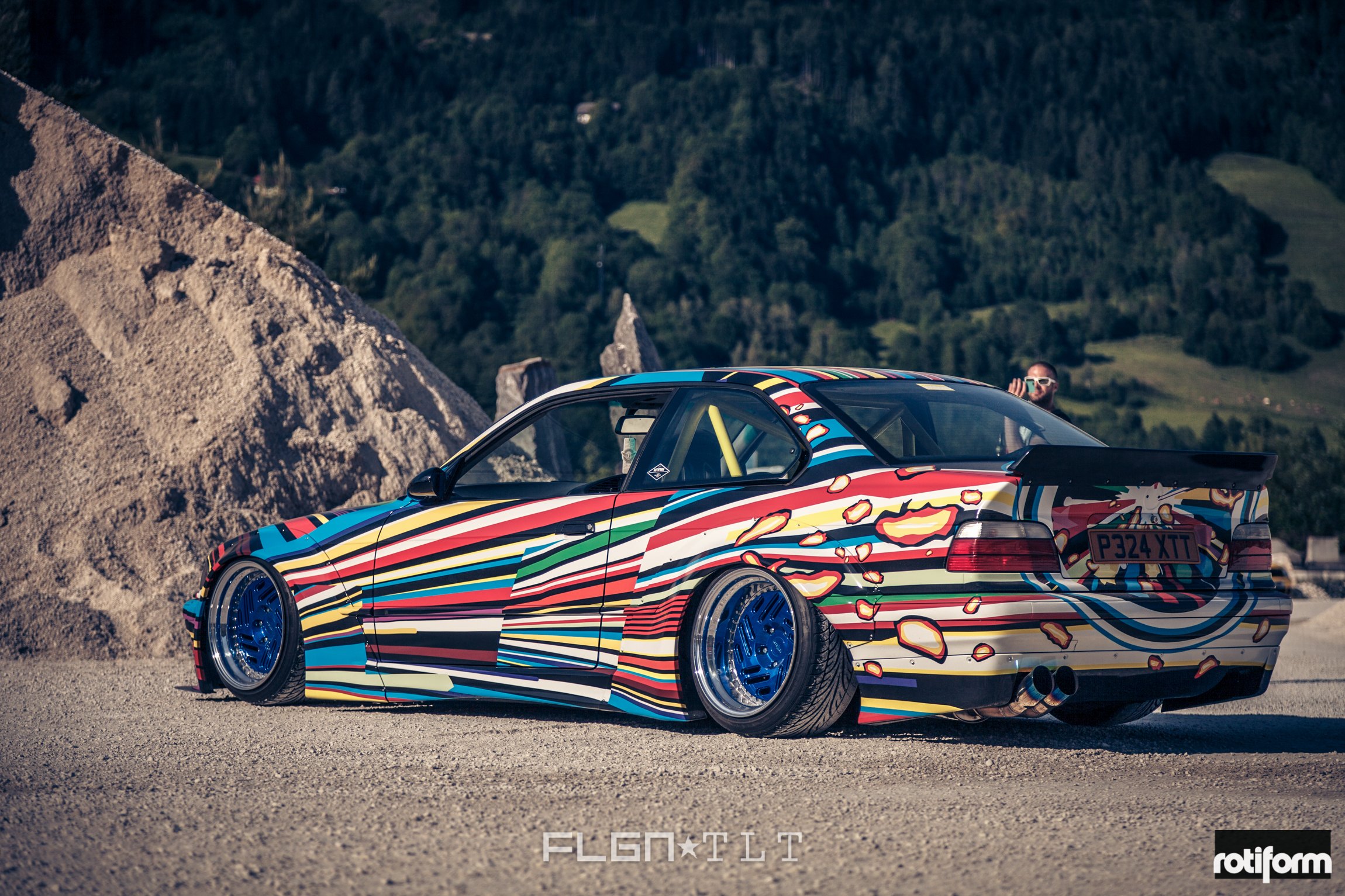 Custom Painted BMW 3-Series Fender Flares - Photo by Rotiform