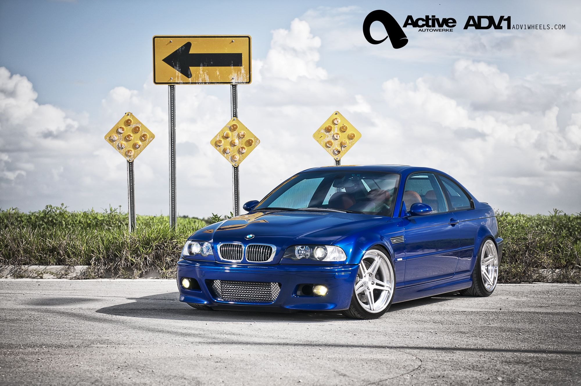 Blue BMW 3-Series with Crystal Clear Halo Headlights - Photo by ADV.1