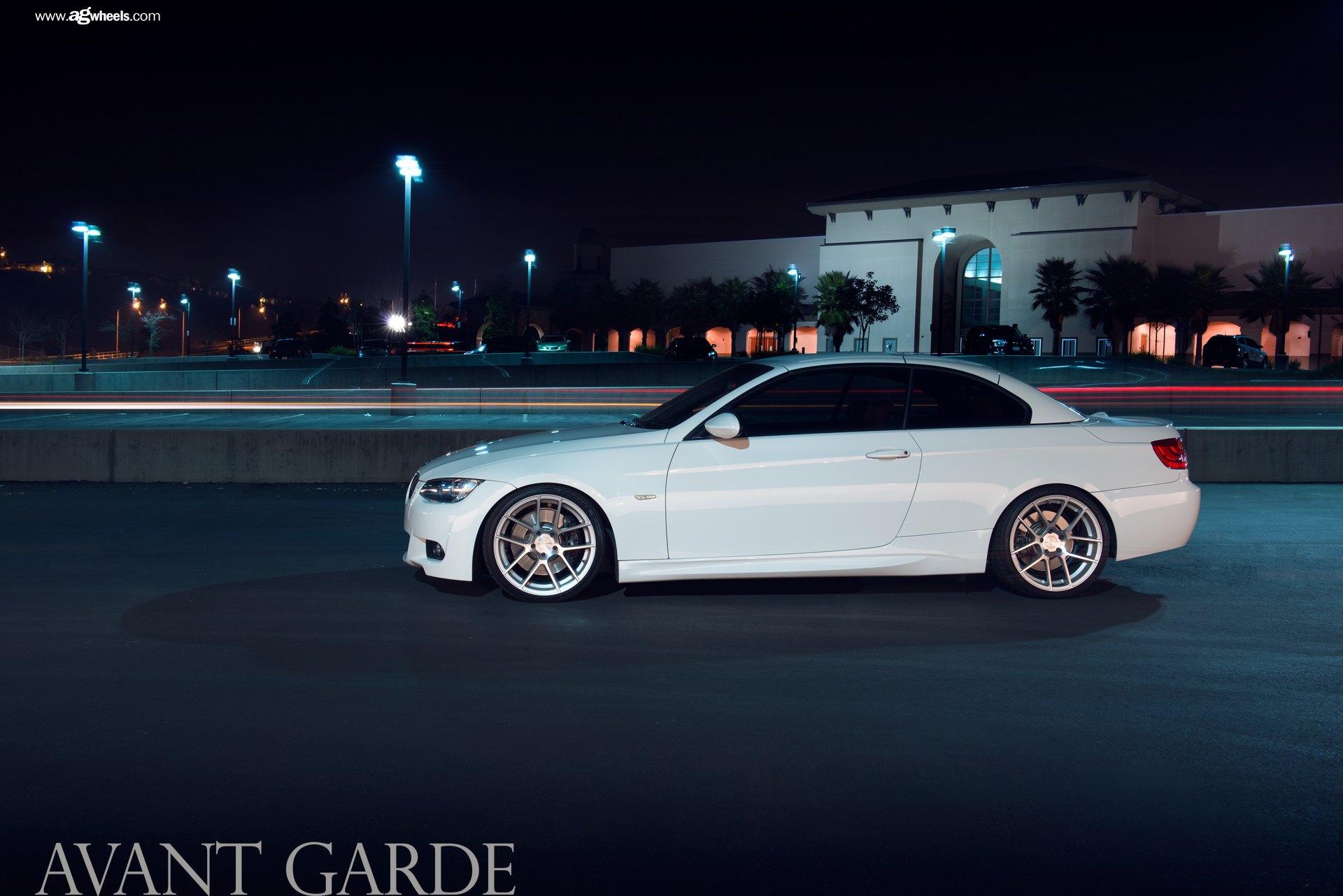Custom Avant Garde Wheels on White BMW 3-Series - Photo by Avant Garde Wheels