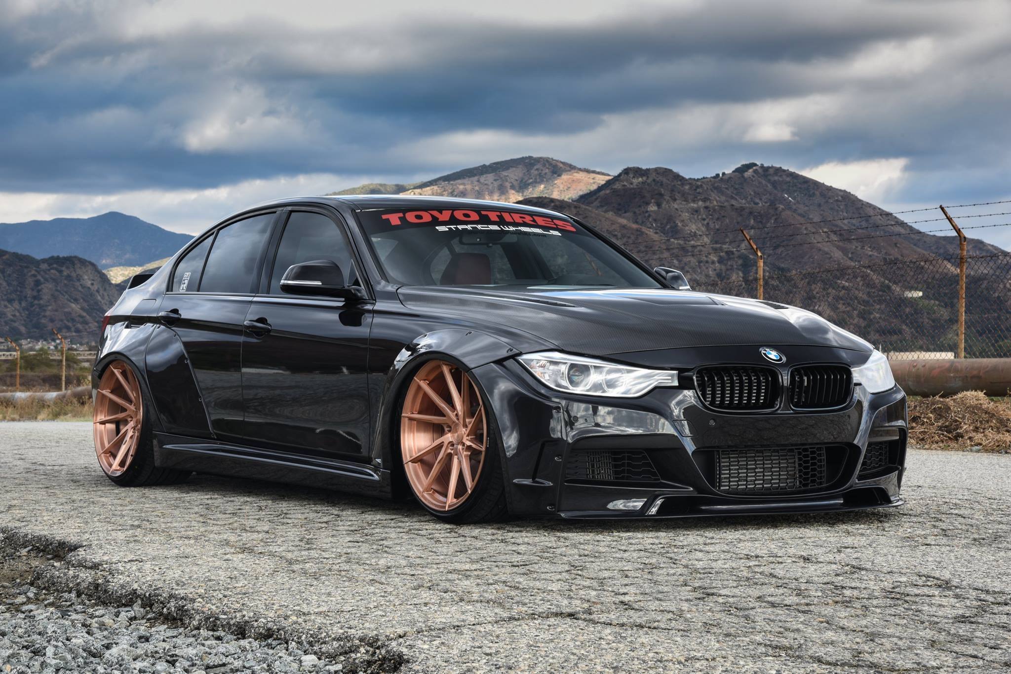 Custom Black Stanced BMW 3-Series - Photo by Clinched