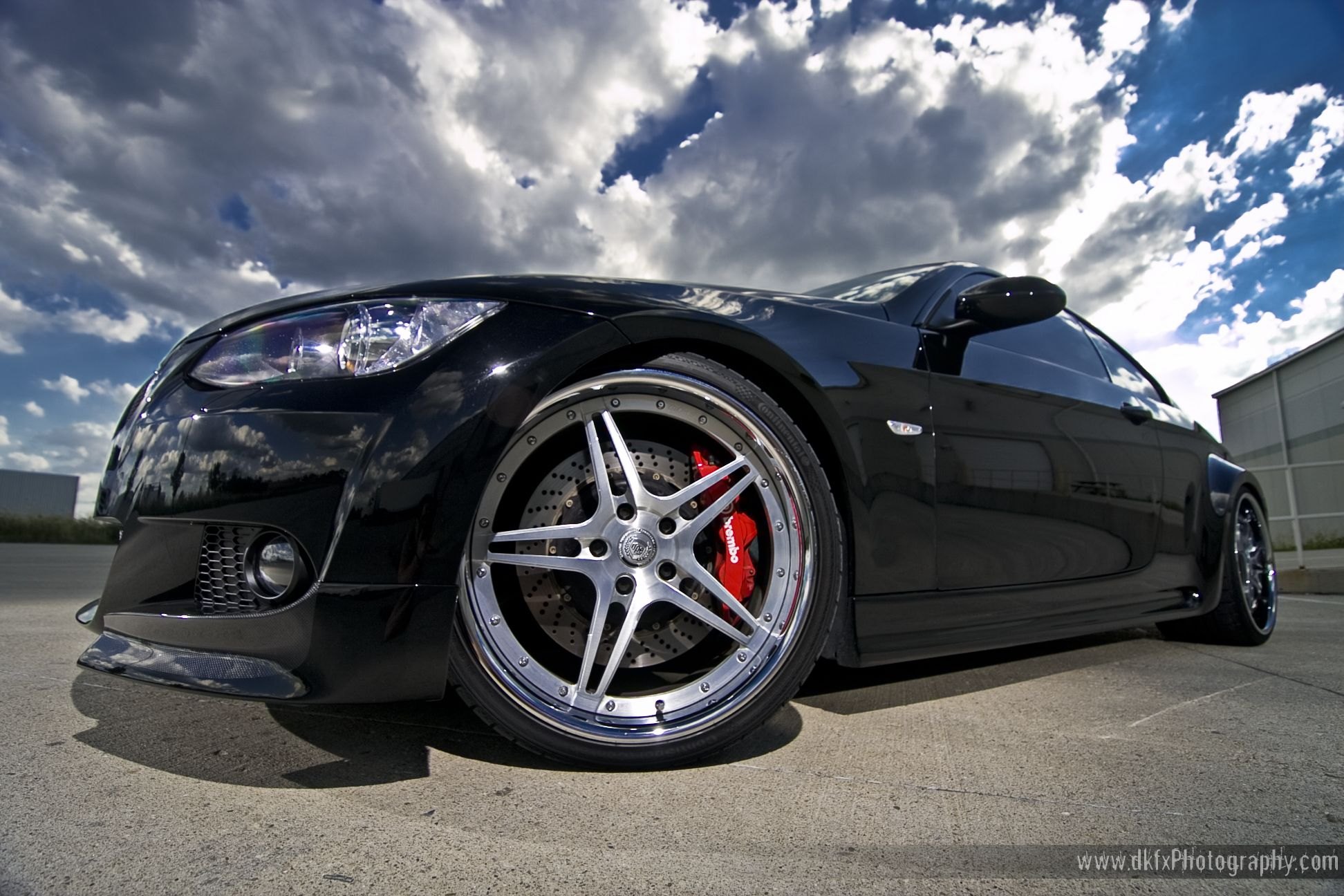 Custom Black BMW 3-Series on Continental Tires - Photo by dan kinzie