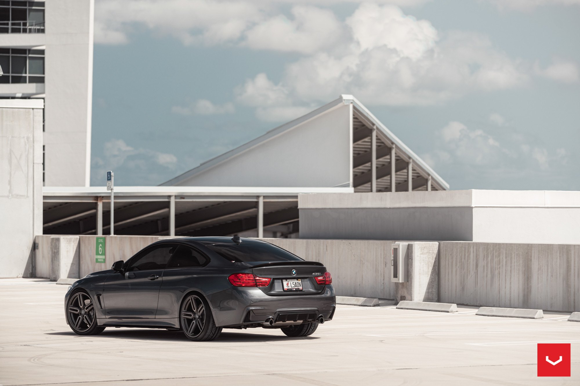 Black BMW 4-Series with Rear Lip Spoiler - Photo by Vossen