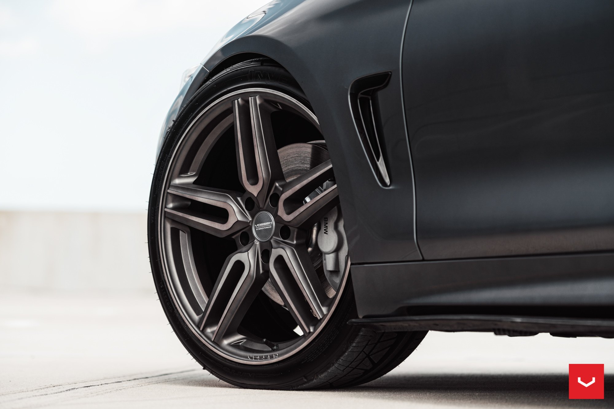 Black BMW 4-Series with Custom Vossen Wheels - Photo by Vossen