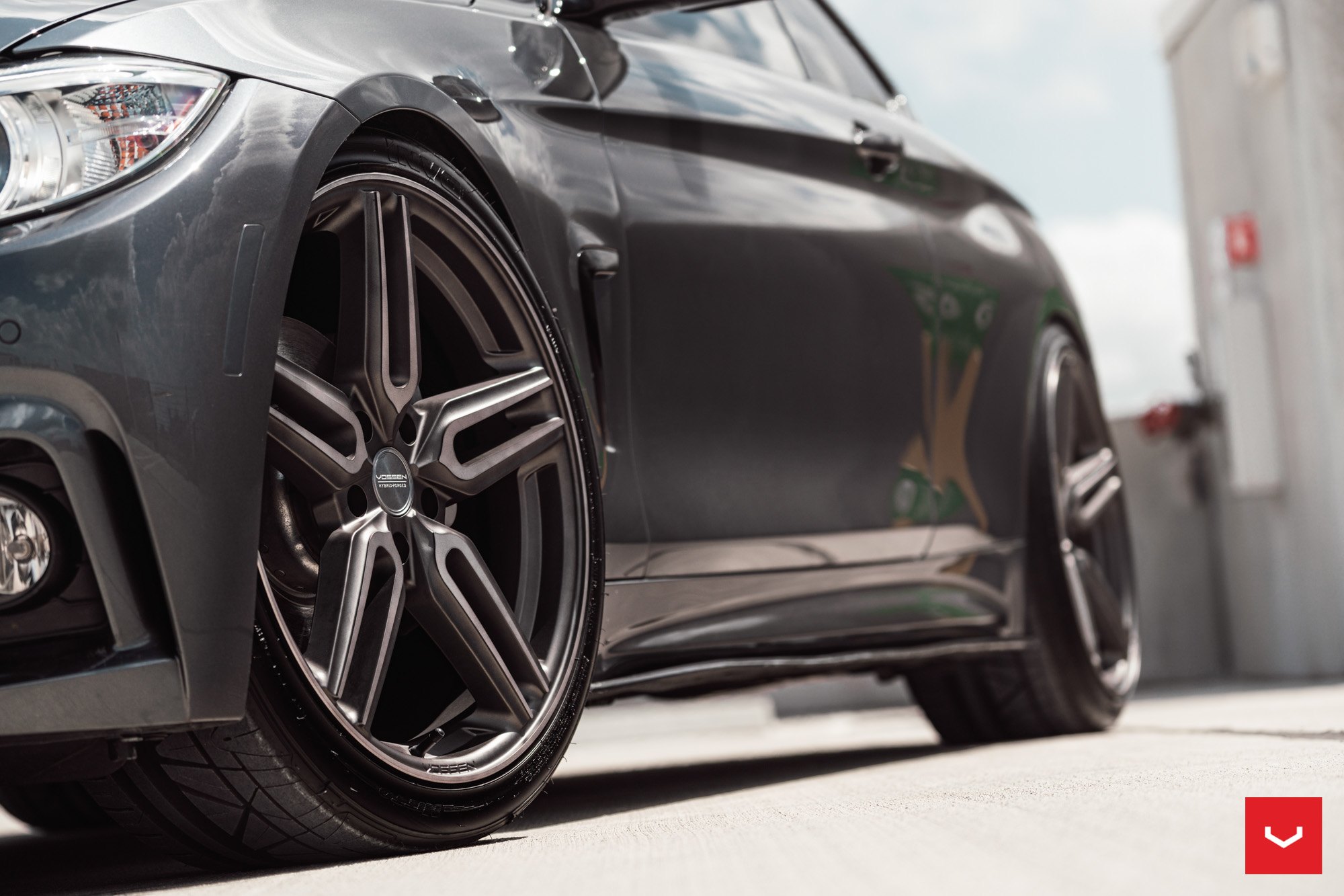 Vossen Hybrid Forged Rims on Black BMW 4-Series - Photo by Vossen