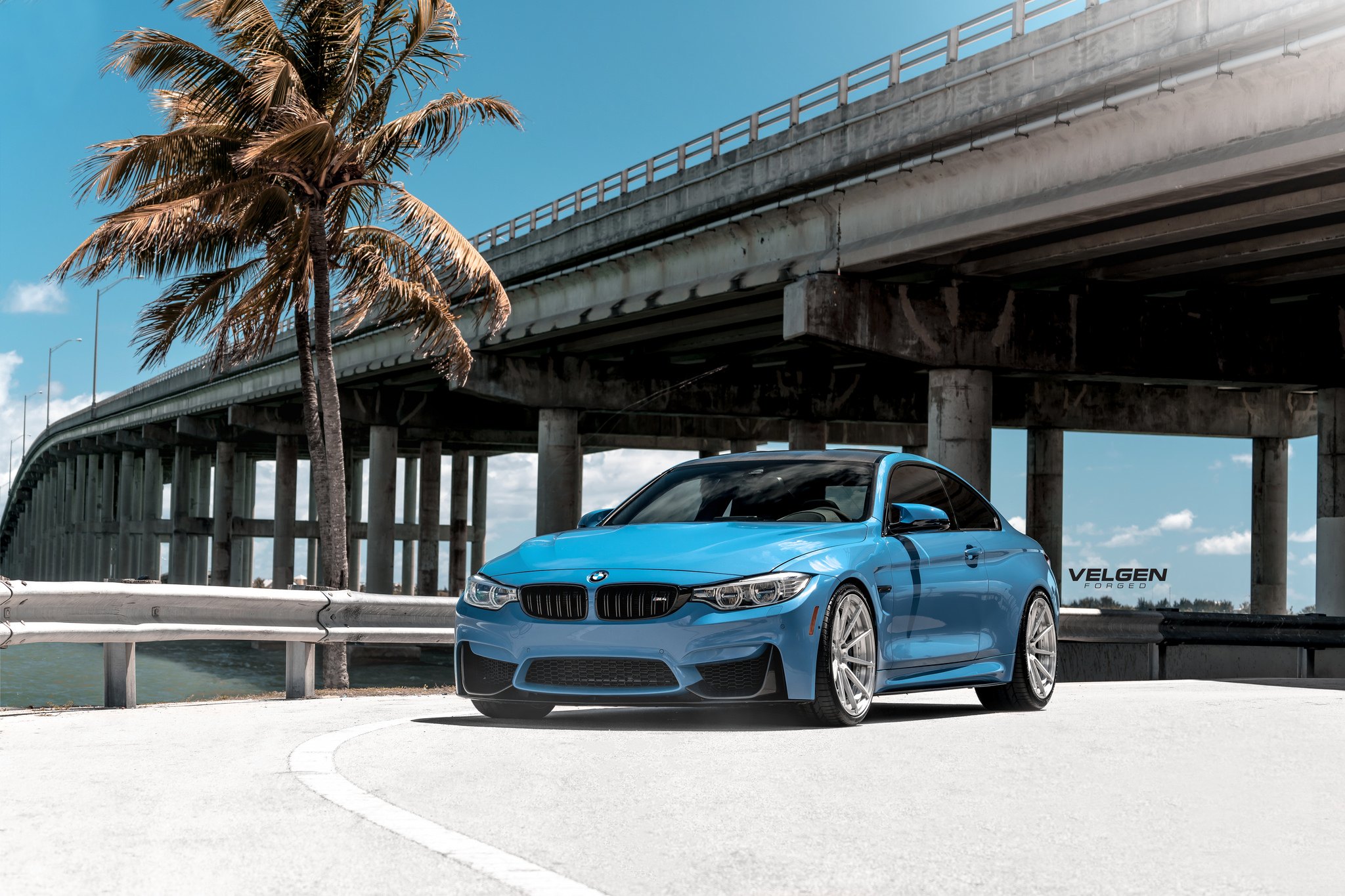 Laguna Seca Blue Bmw M4 Coupe Fitted With Velgen Forged Rims — Carid.Com  Gallery