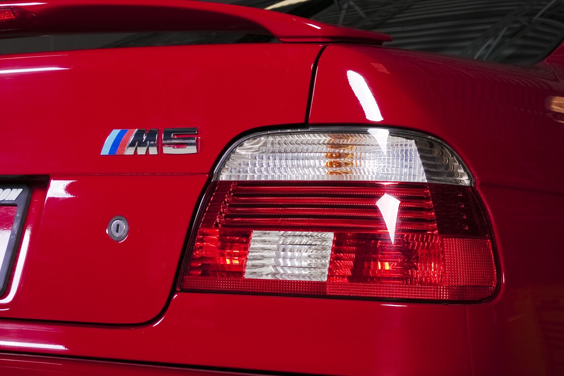 Red BMW 5-Series with Custom LED Taillights - Photo by dan kinzie