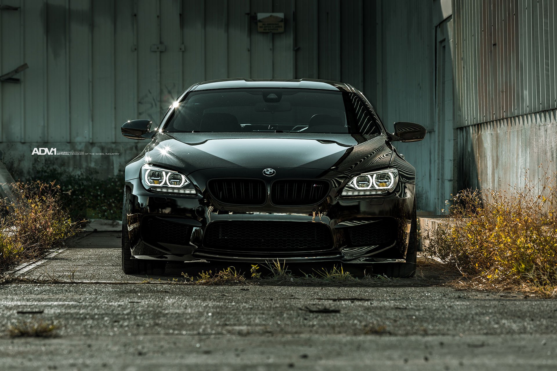 Aftermarket Halo Headlights on Black BMW M6 - Photo by ADV.1