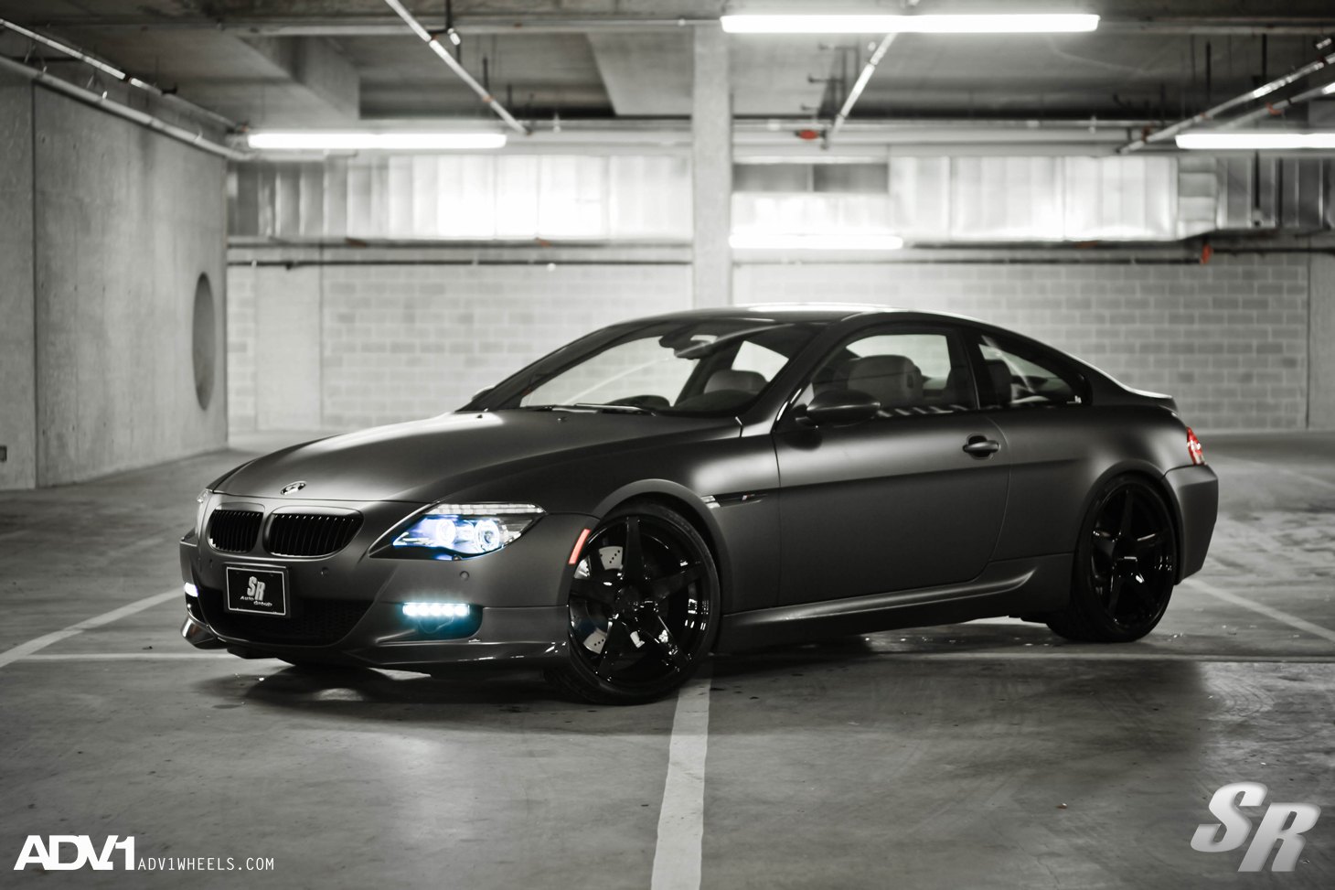 Gray Matte BMW M6 with Aftermarket Front Bumper - Photo by ADV.1