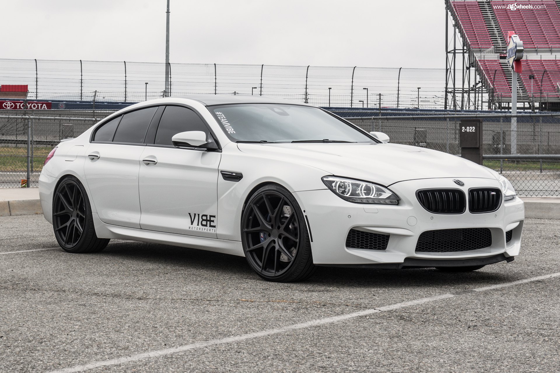 Aftermarket Halo Headlights on White BMW 6-Series - Photo by Avant Garde Wheels