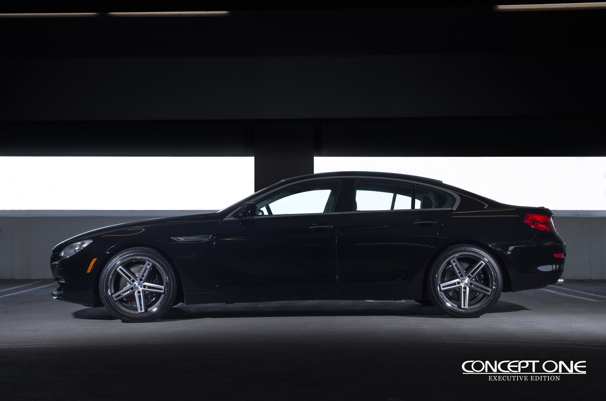 Black BMW 6-Series with Custom Wheels - Photo by Concept One