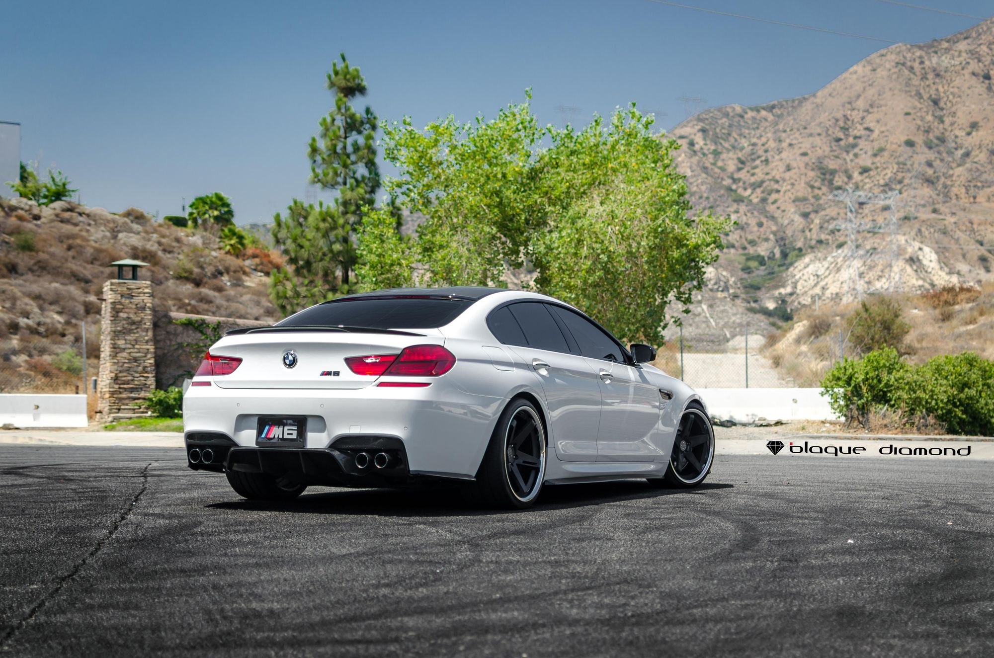 White BMW 6-Series with Carbon Fiber Rear Diffuser - Photo by Blaque Diamond