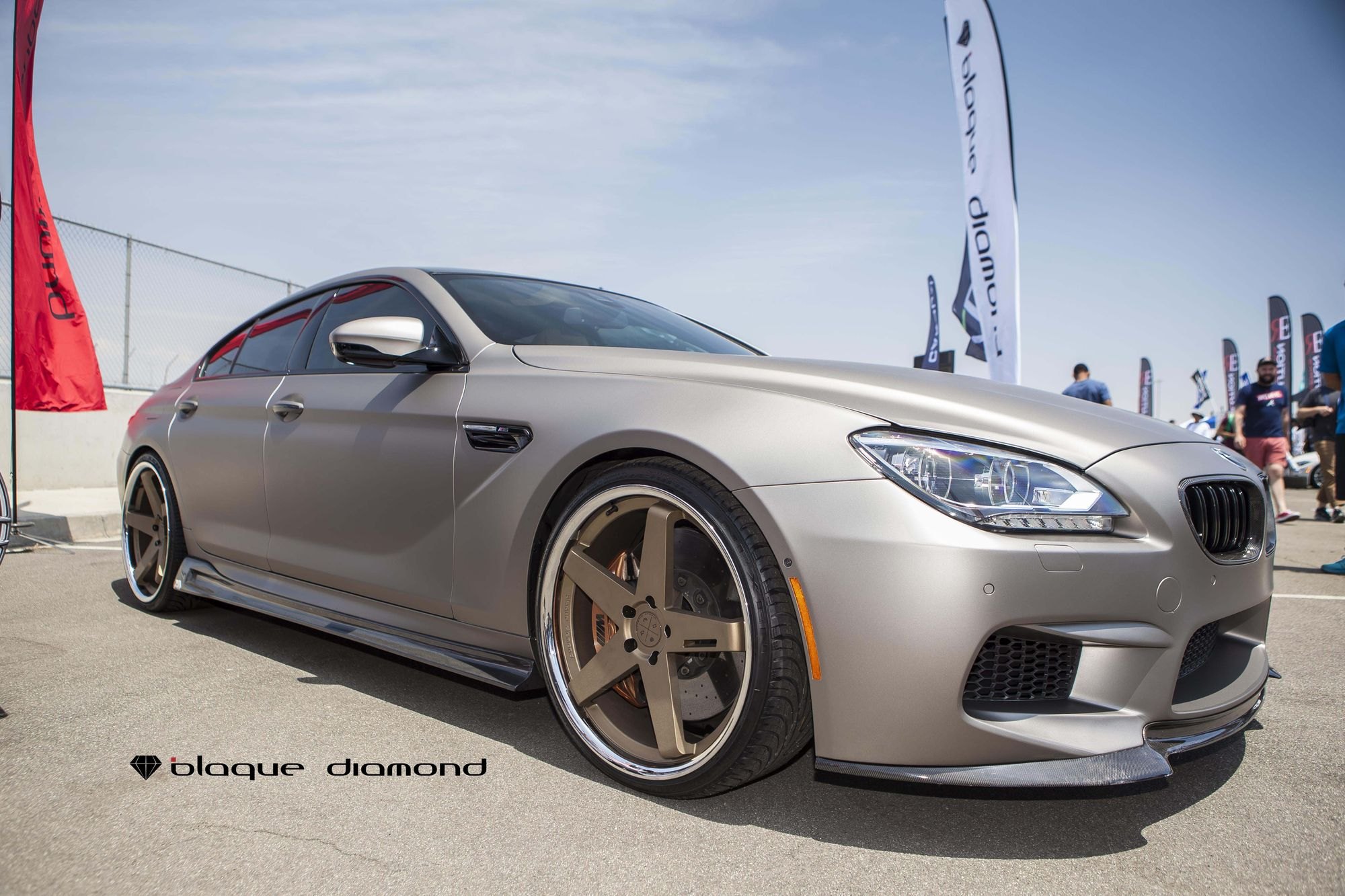 Silver BMW 6-Series with Carbon Fiber Front Lip - Photo by Blaque Diamond