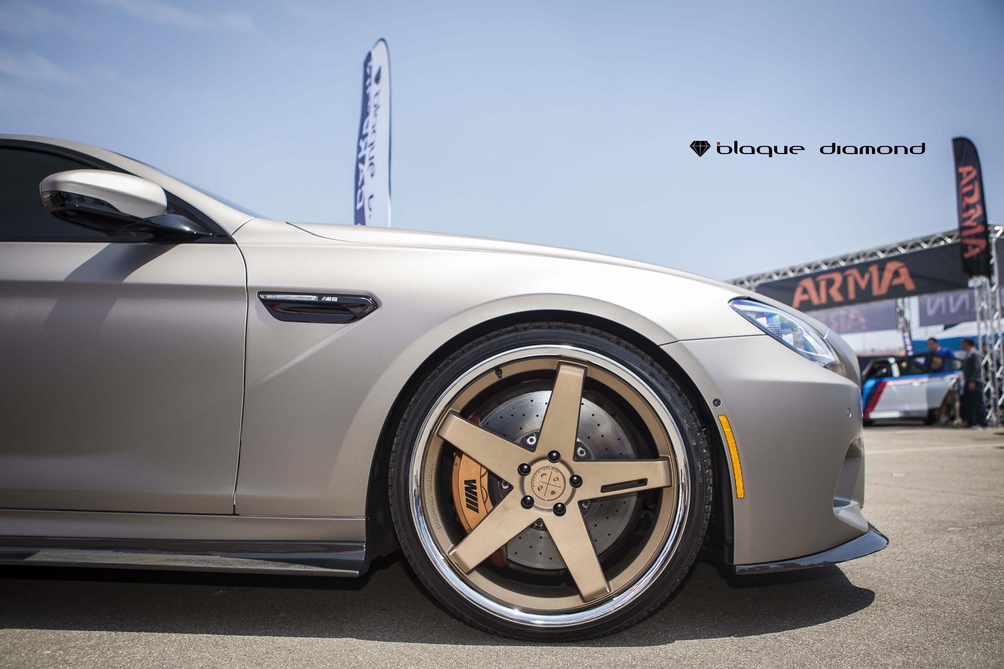 Carbon Fiber Side Skirts on Silver BMW 6-Series - Photo by Blaque Diamond