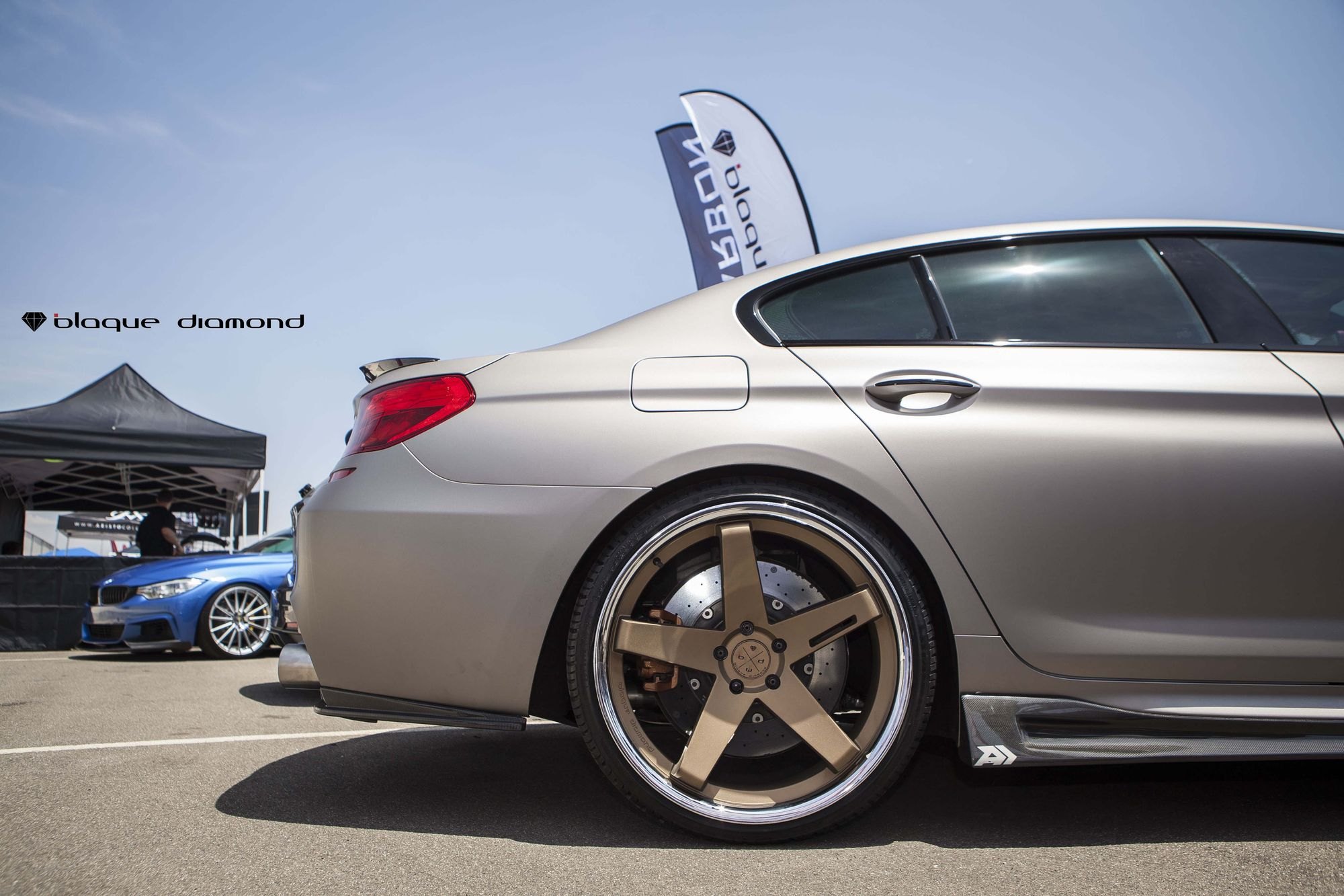 Silver BMW 6-Series with Bronze Custom Wheels - Photo by Blaque Diamond