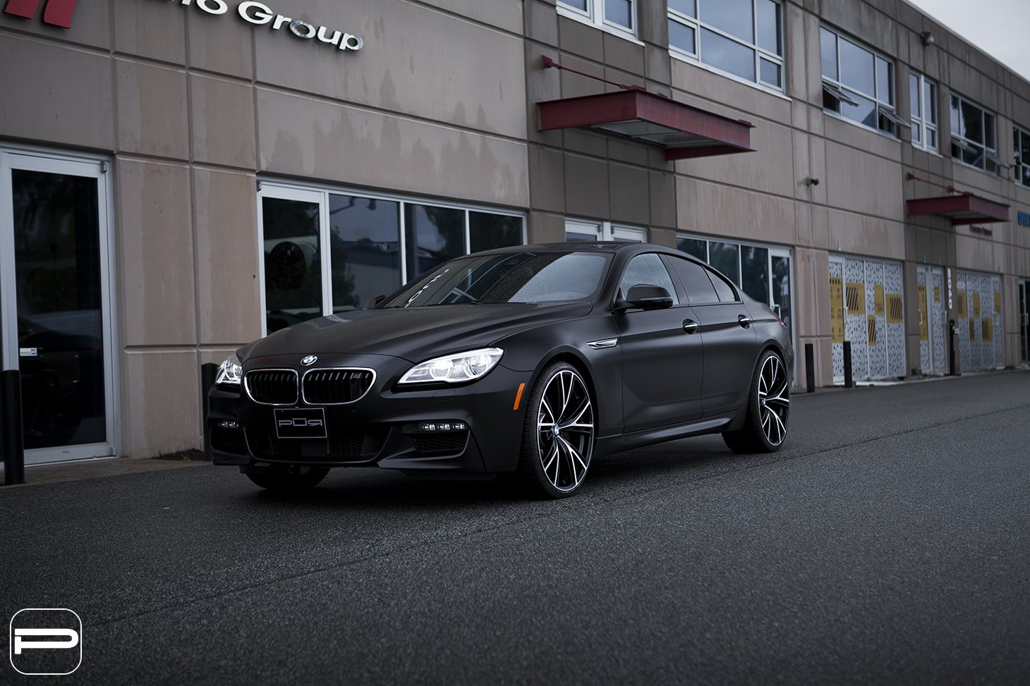 Black BMW 6-Series with Crystal Clear Headlights - Photo by PUR Wheels