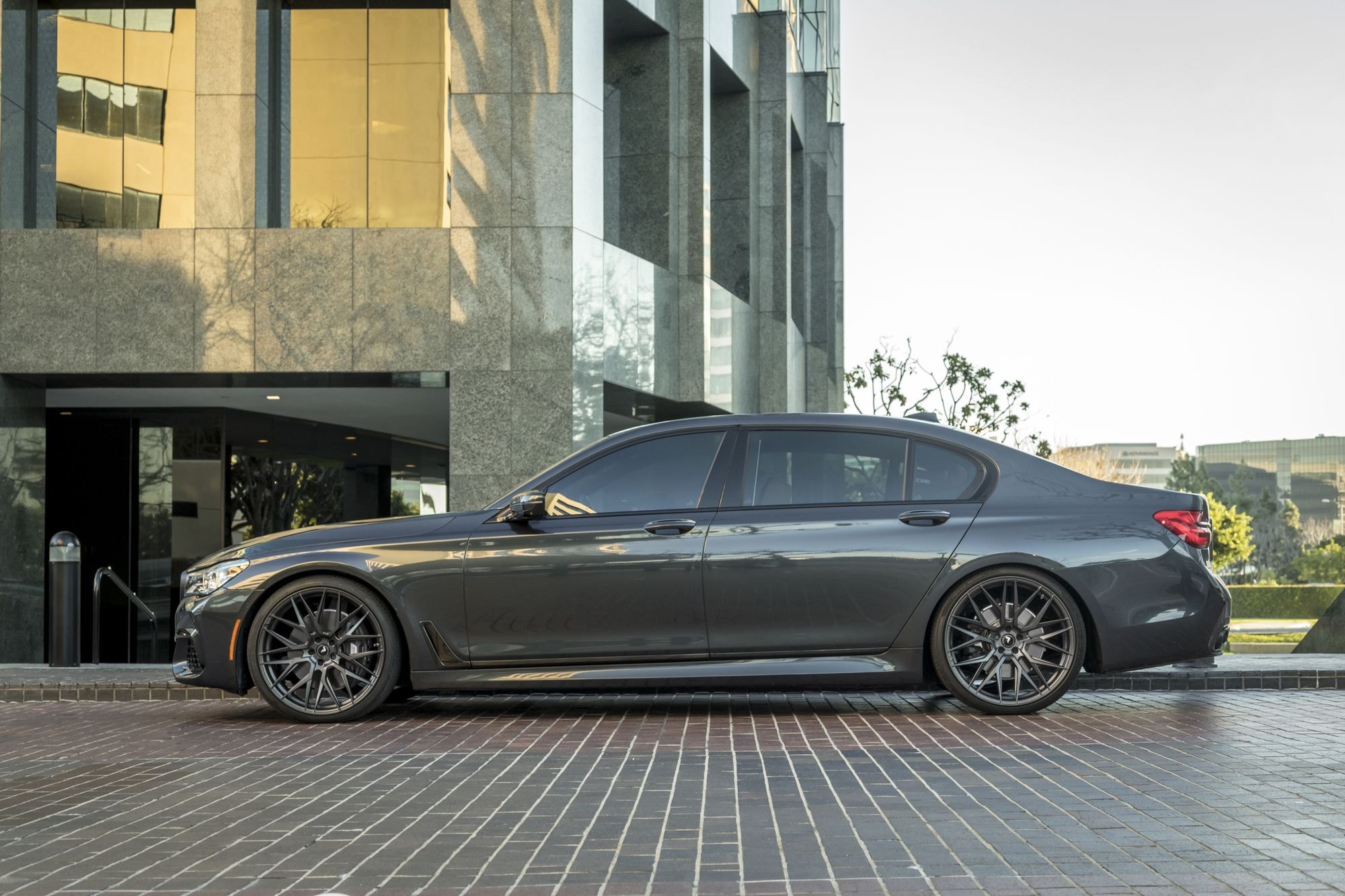 Bespoke Black BMW 7-Series Wearing Custom Vorsteiner ...
