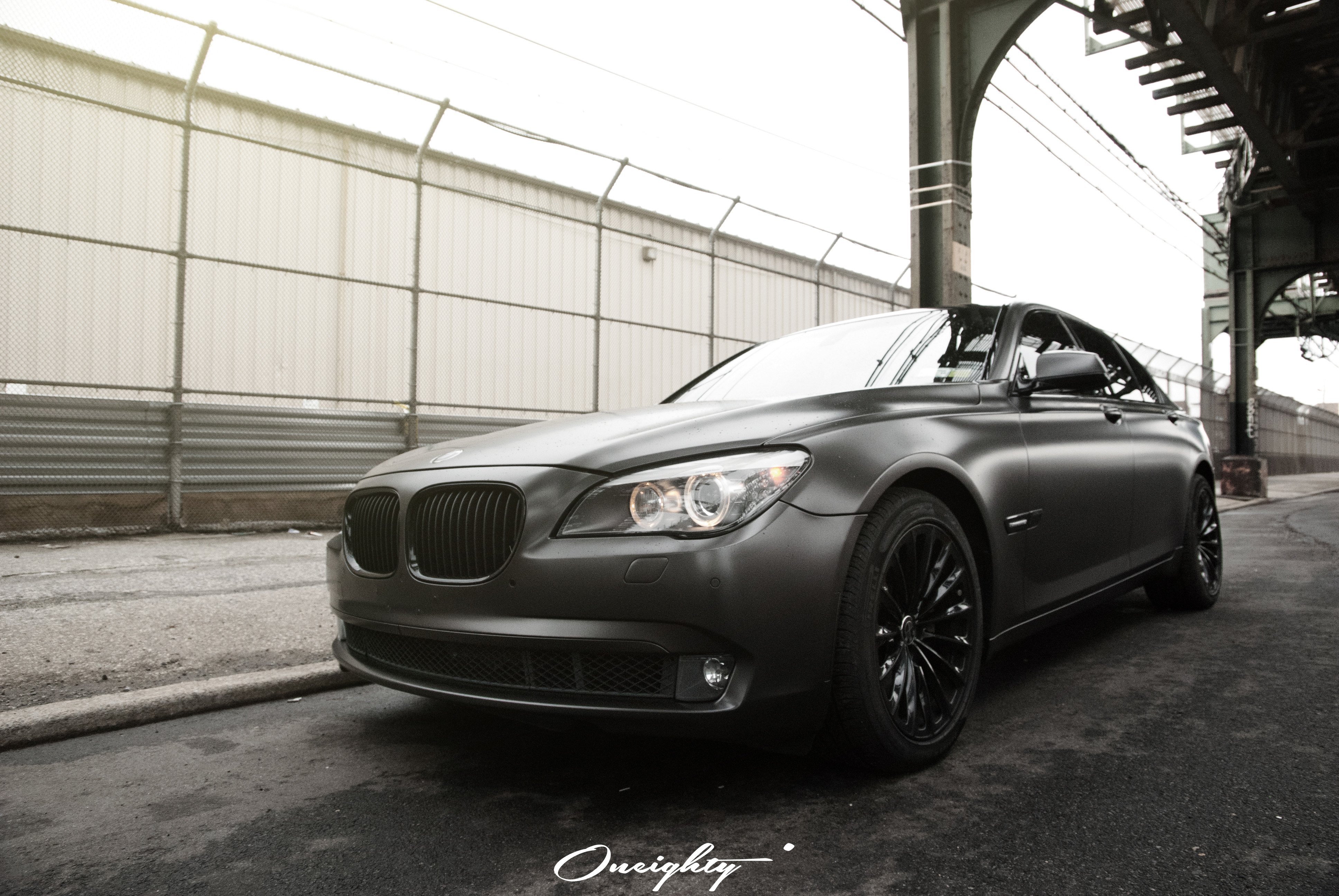 Front Bumper with Fog Lights on Gray BMW 7-Series  - Photo by ONEighty NYC