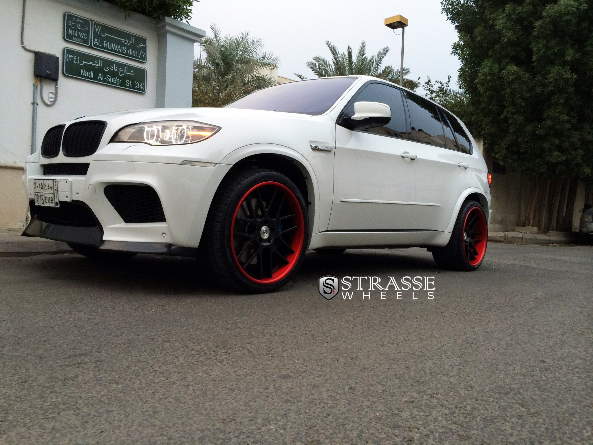 White BMW X5 with Matte Black Strasse Wheels - Photo by Strasse Forged