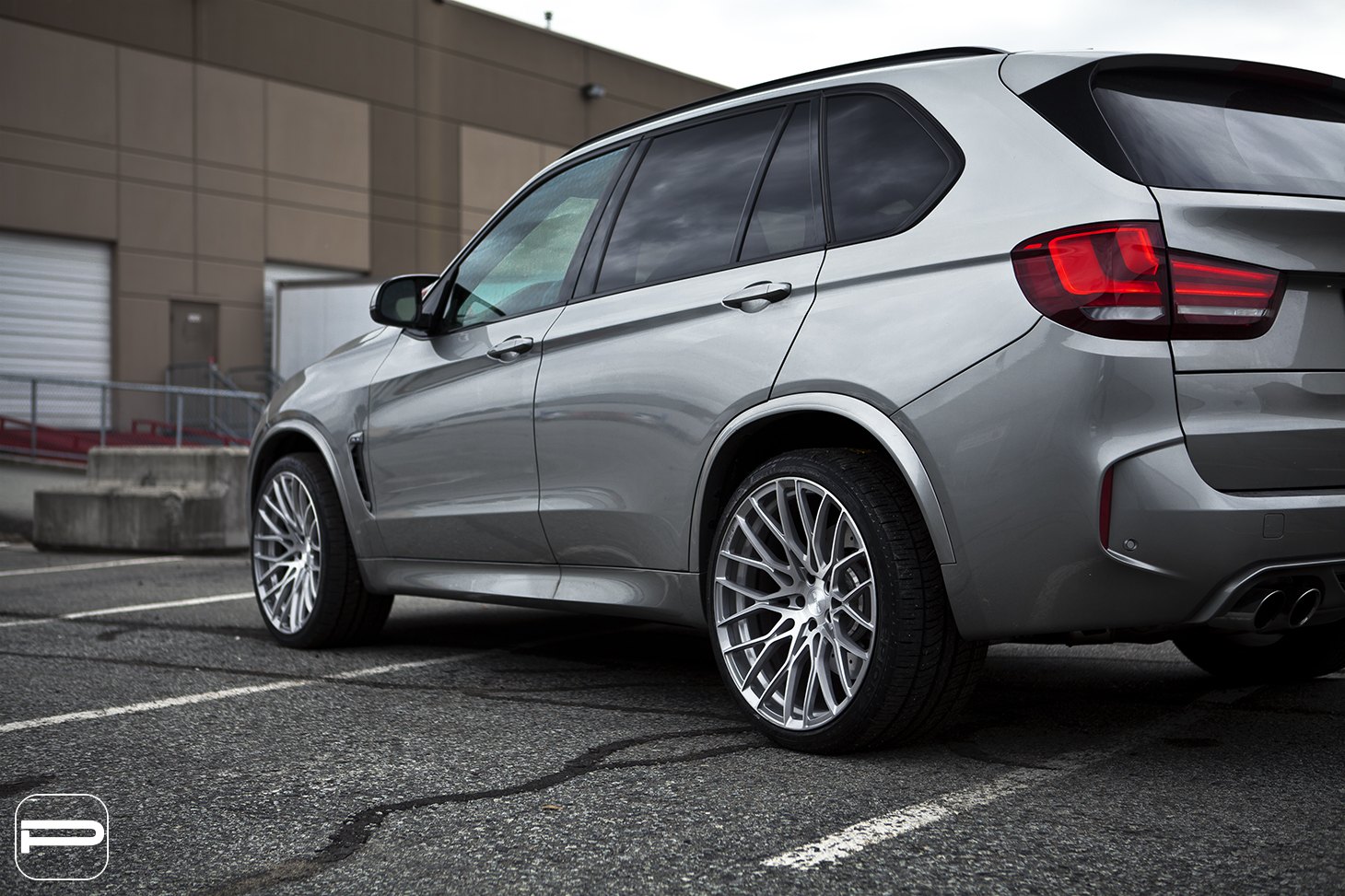 Aftermarket LED Taillights on Gray BMW X5 - Photo by PUR Wheels