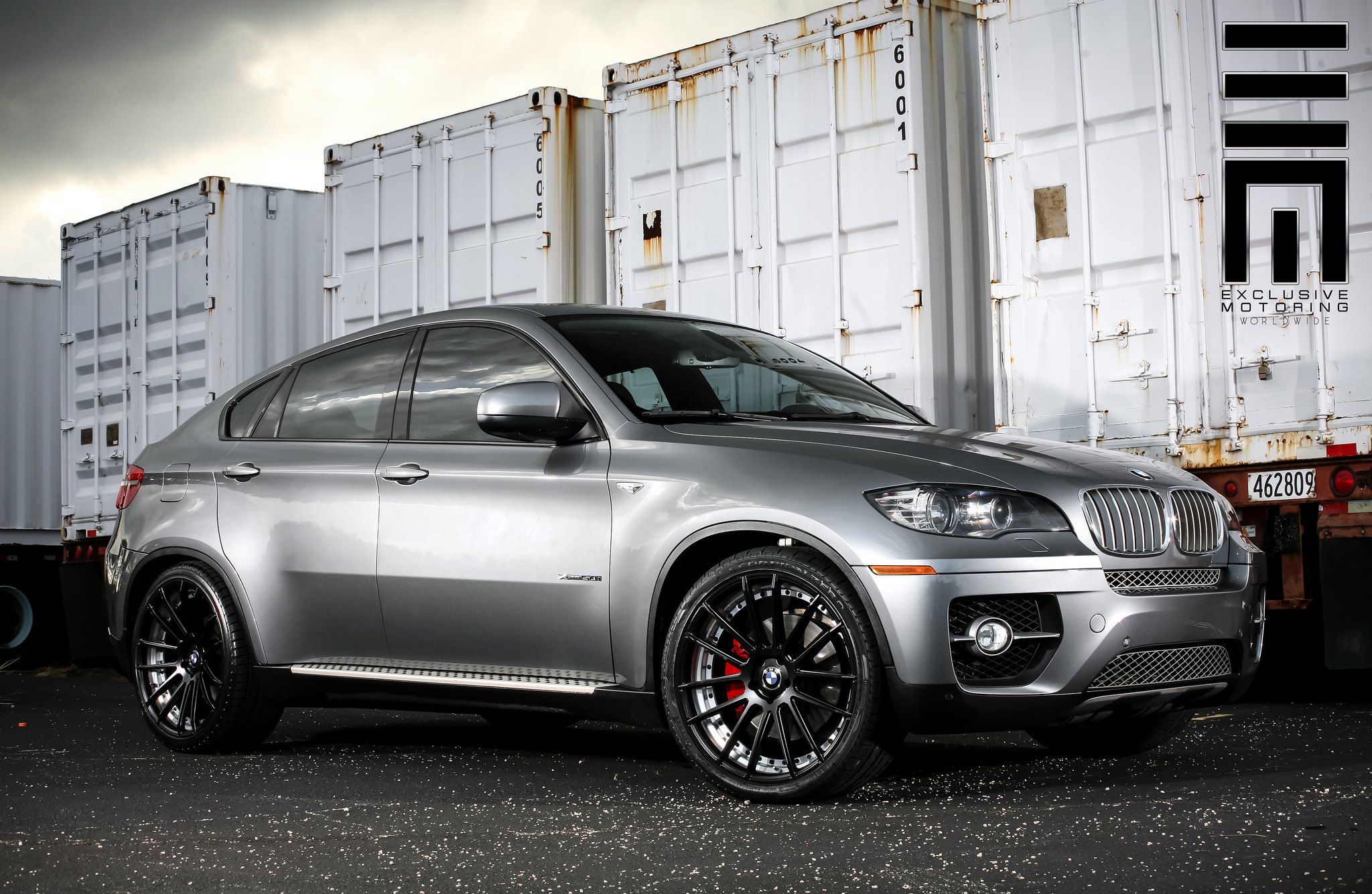 Metallic Gray BMW X6 on Black Wheels - Photo by Exclusive Motoring