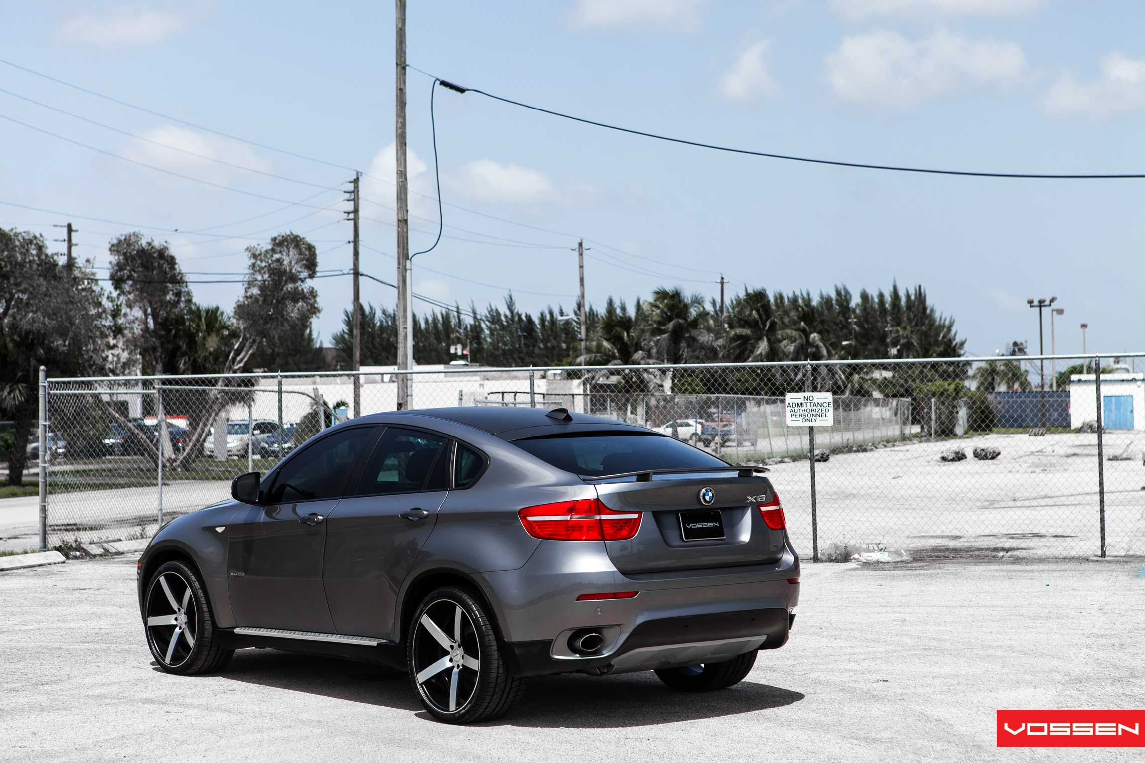 Gray Metallic BMW X6 with Custom Vossen Wheels - Photo by Vossen