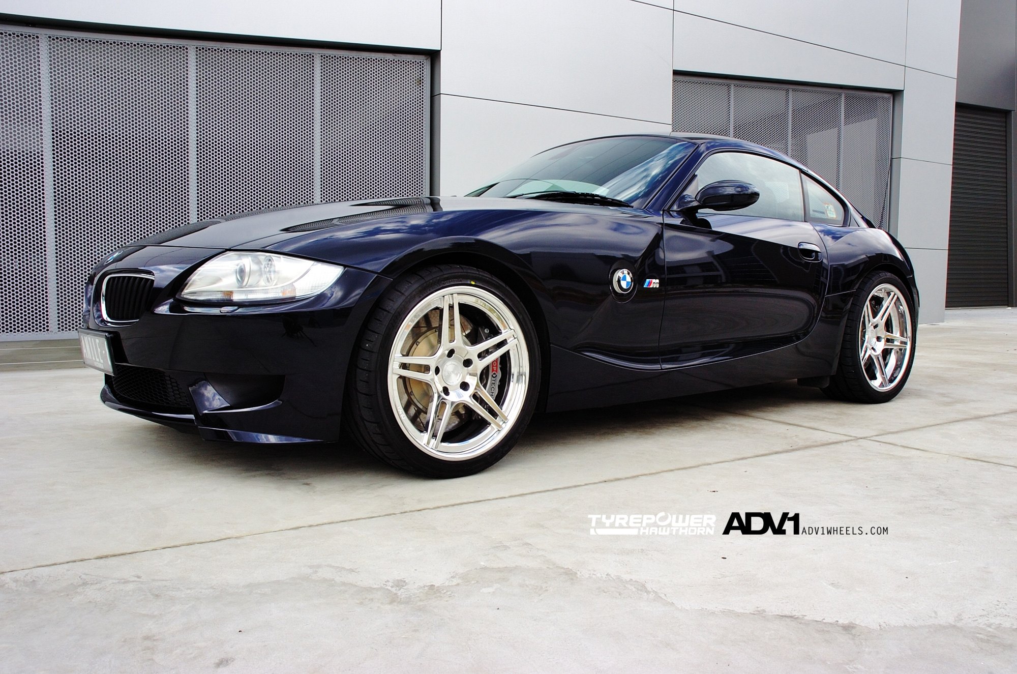 Dark Blue BMW Z4M with Custom Projector Headlights - Photo by ADV.1