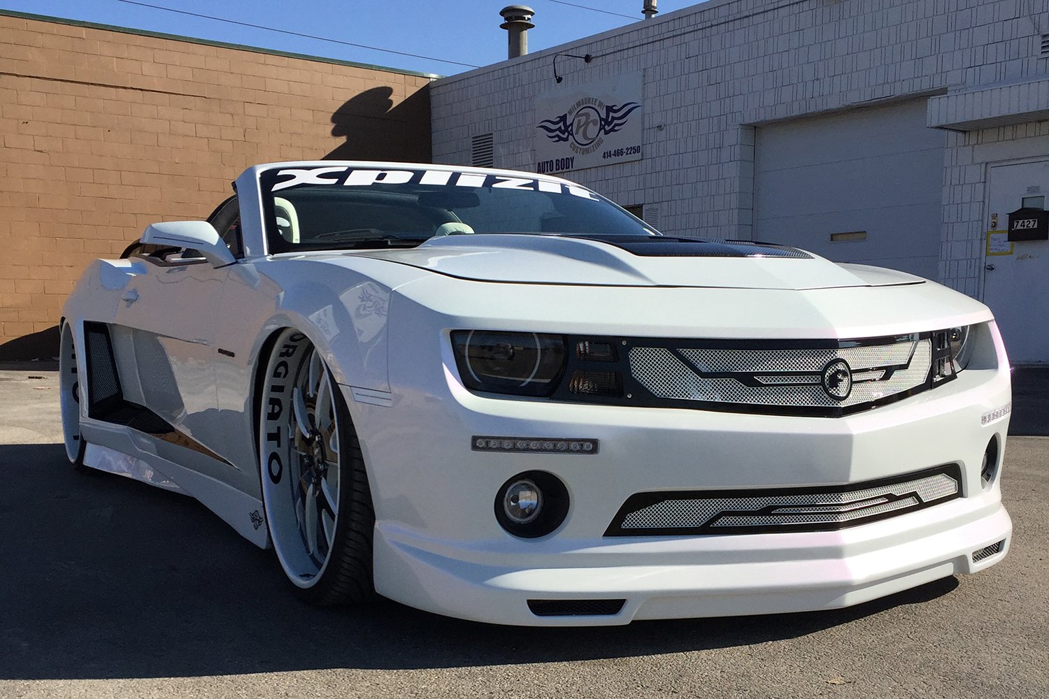 Chevy Camaro SS Convertible With Crazy Body Kit - Photo by Forgiato