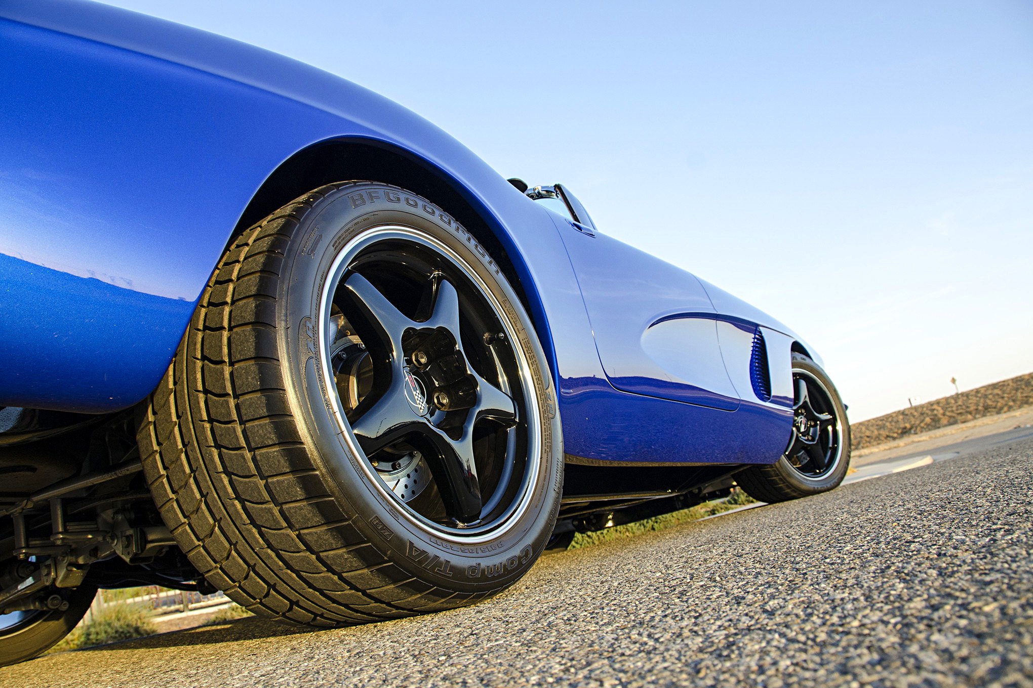Blue Convertible Chevy Corvette on BFGoodrich Tires - Photo by Steve Temple