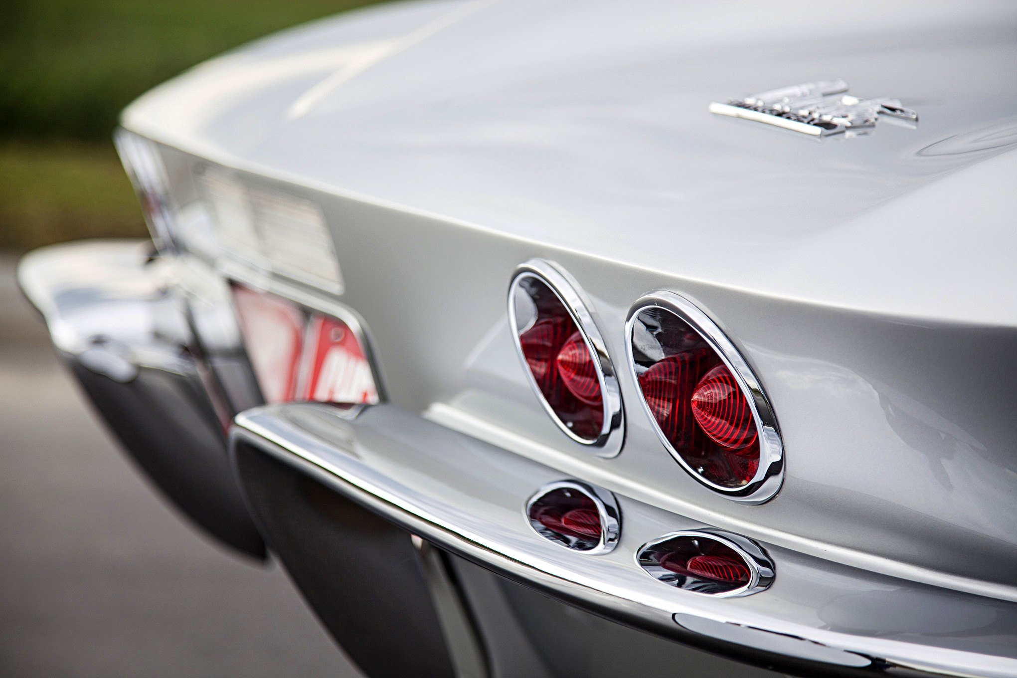 Custom Gray Chevy Corvette Red Taillights - Photo by Jason Lubken